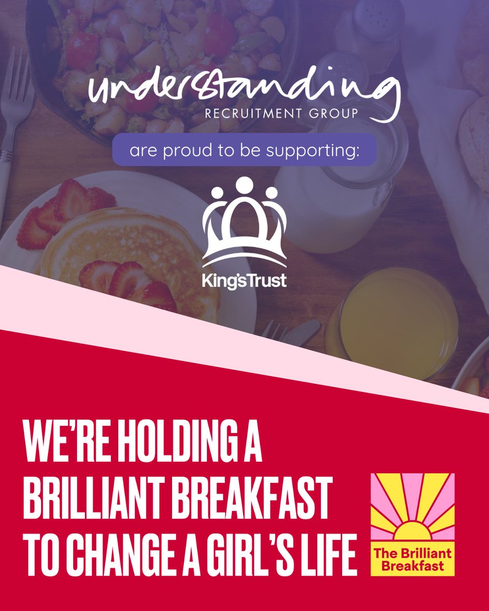 Understanding Recruitment (@understandingr) on Twitter photo This morning, we’re kicking off with a #BrilliantBreakfast! 🥐☕
In support of <a href="/KingsTrust/">The King's Trust</a> & #IWD2025, we’re raising funds & sparking conversations to help young women build brighter futures.
Host your own & join the movement! 🍳💜 ow.ly/5jOj50V9sU5
#ChangingGirlsLives This morning, we’re kicking off with a #BrilliantBreakfast! 🥐☕
In support of <a href="/KingsTrust/">The King's Trust</a> & #IWD2025, we’re raising funds & sparking conversations to help young women build brighter futures.
Host your own & join the movement! 🍳💜 ow.ly/5jOj50V9sU5
#ChangingGirlsLives