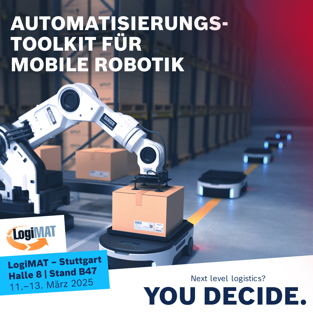 RexrothDACH's tweet photo. Erleben Sie unser Automatisierungs-Toolkit für mobile Roboter live auf der LogiMAT 2025! 🤖 Vom 11.03. – 13.03.2025 präsentiert Bosch Rexroth Lösungen für AGVs/AMRs. Ticket sichern: https://t.co/X7l61PNaF9

#ctrlXAUTOMATION #logimat #RexrothROKIT #ElektromechanischeZylinder https://t.co/wN0qkcDfnQ