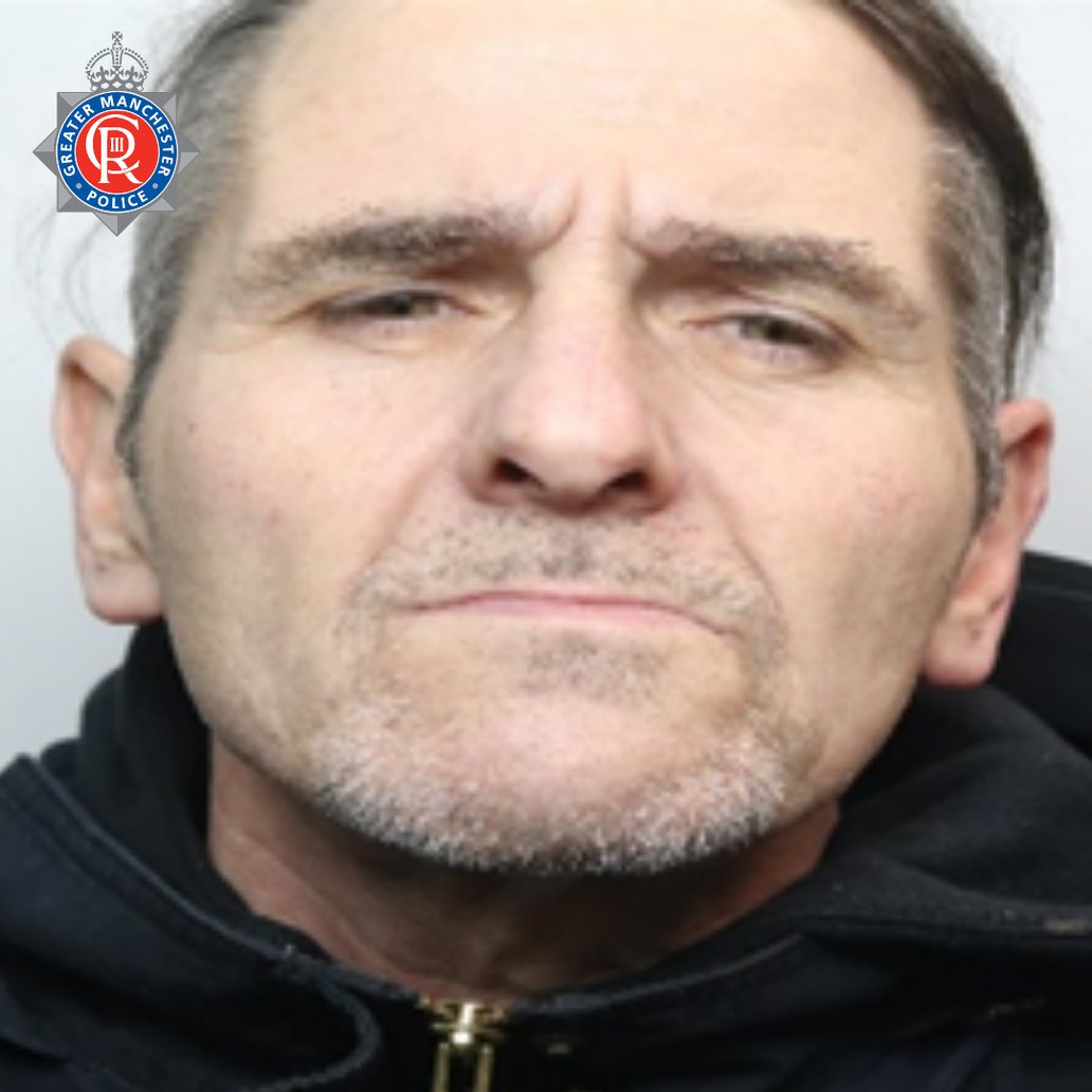 #WANTED | We are appealing for the public’s help to find Anthony Leigh (25/07/1969), who is wanted for failing to appear at court.

He has links to the city centre and #Longsight areas of Greater #Manchester.

Any Info? Call police on 0161 856 6197 or Crimestoppers.