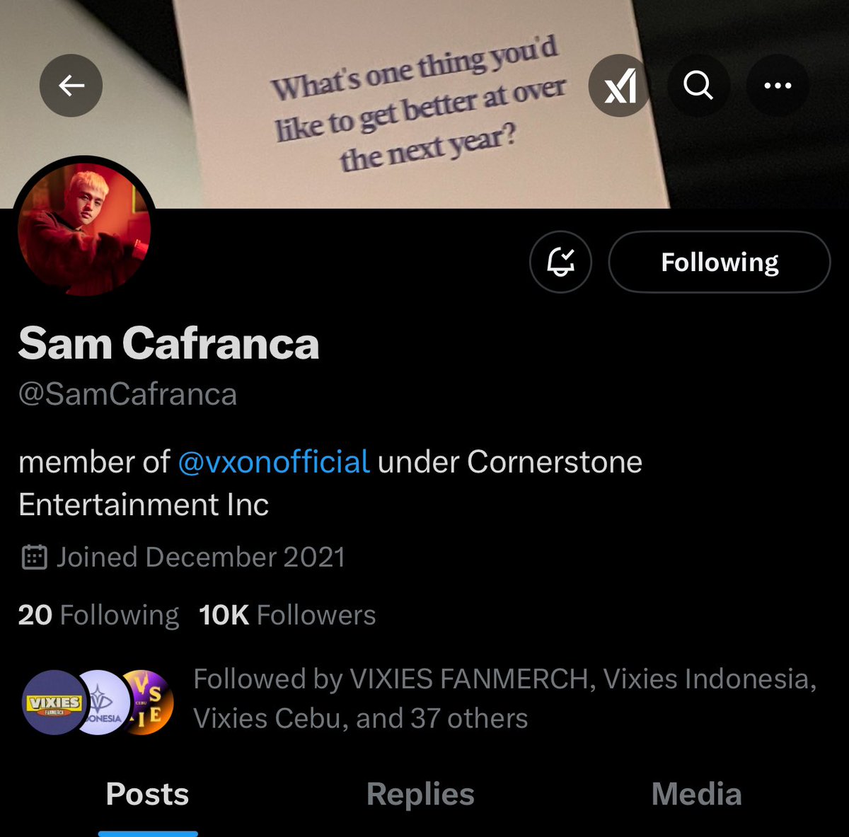 SamSquadOFC's tweet photo. we are blessed by @SamCafranca new pfp 🙏

TABI TABI PO SAM
#VXON_Comeback 
#VXON_TabiTabi
@vxonofficial #VXON https://t.co/KlUWX8eE5i