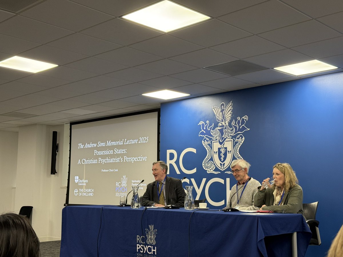 Spirituality Special Interest Group (@rcpsychssig) on Twitter photo Dr Gwen Adshead introducing us to Professor Chris Cook as our first speaker #SPSIG #Possession #Psychiatry And David talking about his Dad’ conversation with Professor Chris Cook Dr Gwen Adshead introducing us to Professor Chris Cook as our first speaker #SPSIG #Possession #Psychiatry And David talking about his Dad’ conversation with Professor Chris Cook