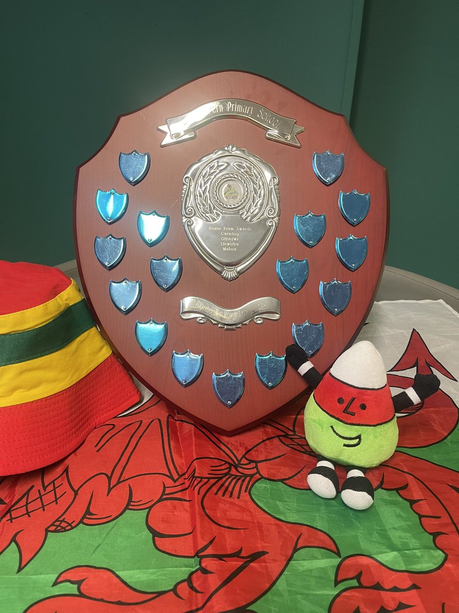 tynywernp's tweet photo. Mae’r diwrnod yma! The day had arrived, who will walk away with the Eisteddfod shield? #Caradog #Glyndwr #Llewelyn #Mabon https://t.co/k2jIPOiUSM