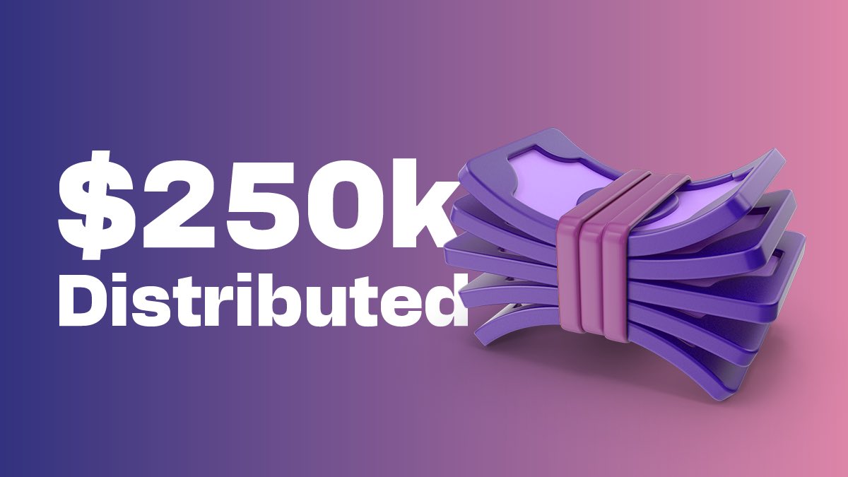 Over 250,000 USD have been distributed by our partners with the help of the questing platform 🤯

We are proud to be changing the way projects and users engage in Web3, favoring a more equal and rewarding environment!