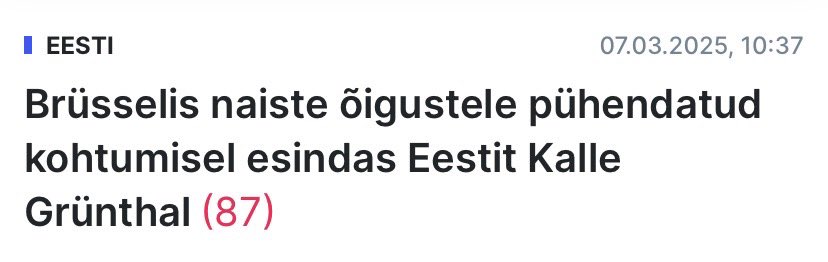 Tunnen, et olen hästi esindatud