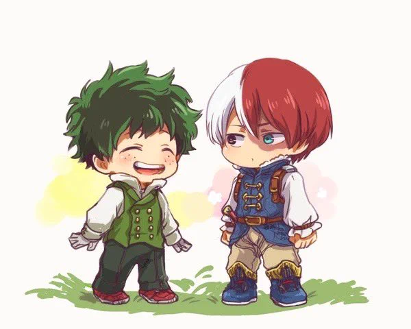 #ひらいて赤ブー 僕◯ヒー◯ーア◯デ◯ア轟凍×緑出『そば好きの君 、 そばかすな僕』ぜひぜひ継続開催お願いします!過去絵再掲 