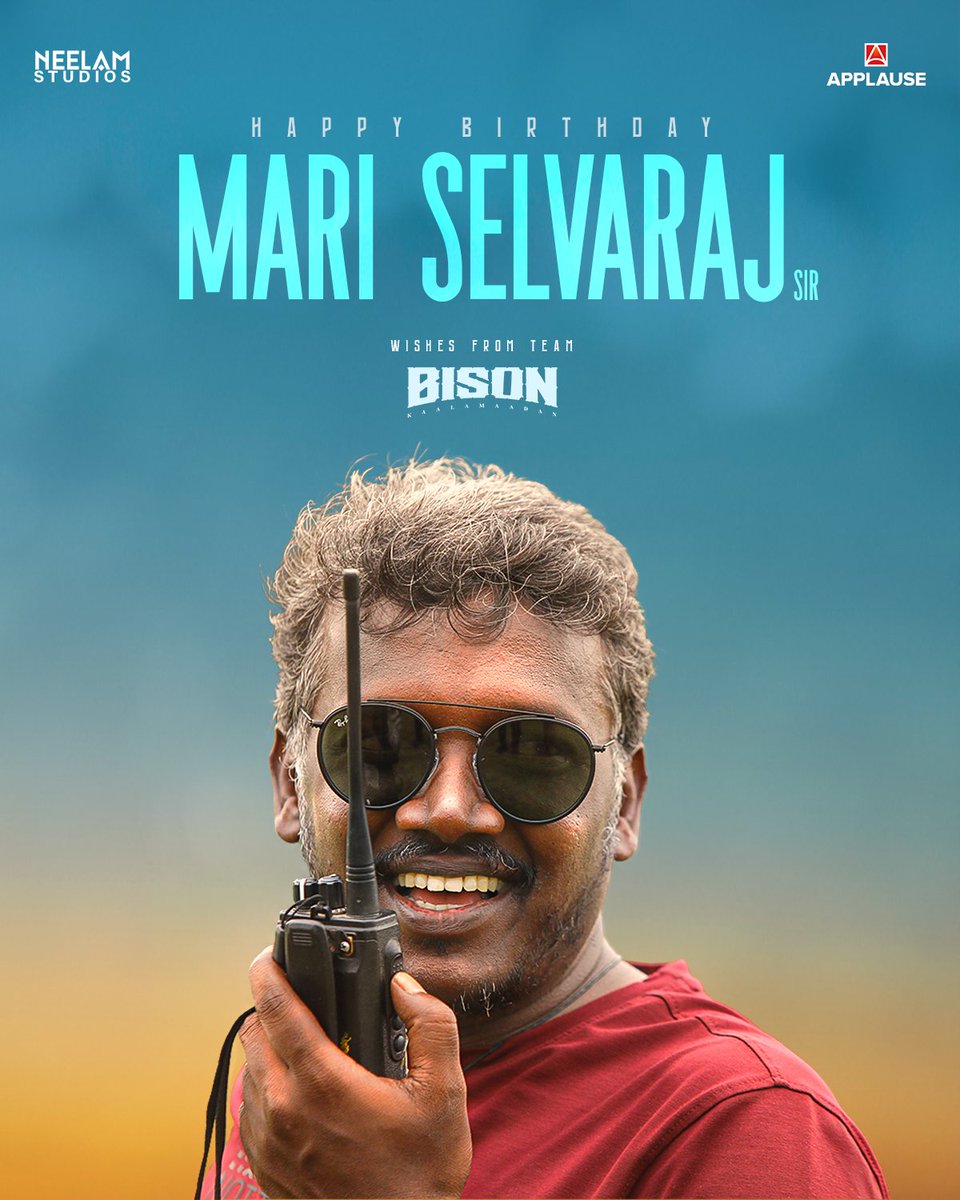 Neelam Studios (@neelamstudios_) on Twitter photo Happy Birthday <a href="/mari_selvaraj/">Mari Selvaraj</a> sir. It's been a pleasure and an honour working with someone who turns the ordinary into extraordinary💫
#HBDMariSelvaraj Happy Birthday <a href="/mari_selvaraj/">Mari Selvaraj</a> sir. It's been a pleasure and an honour working with someone who turns the ordinary into extraordinary💫
#HBDMariSelvaraj