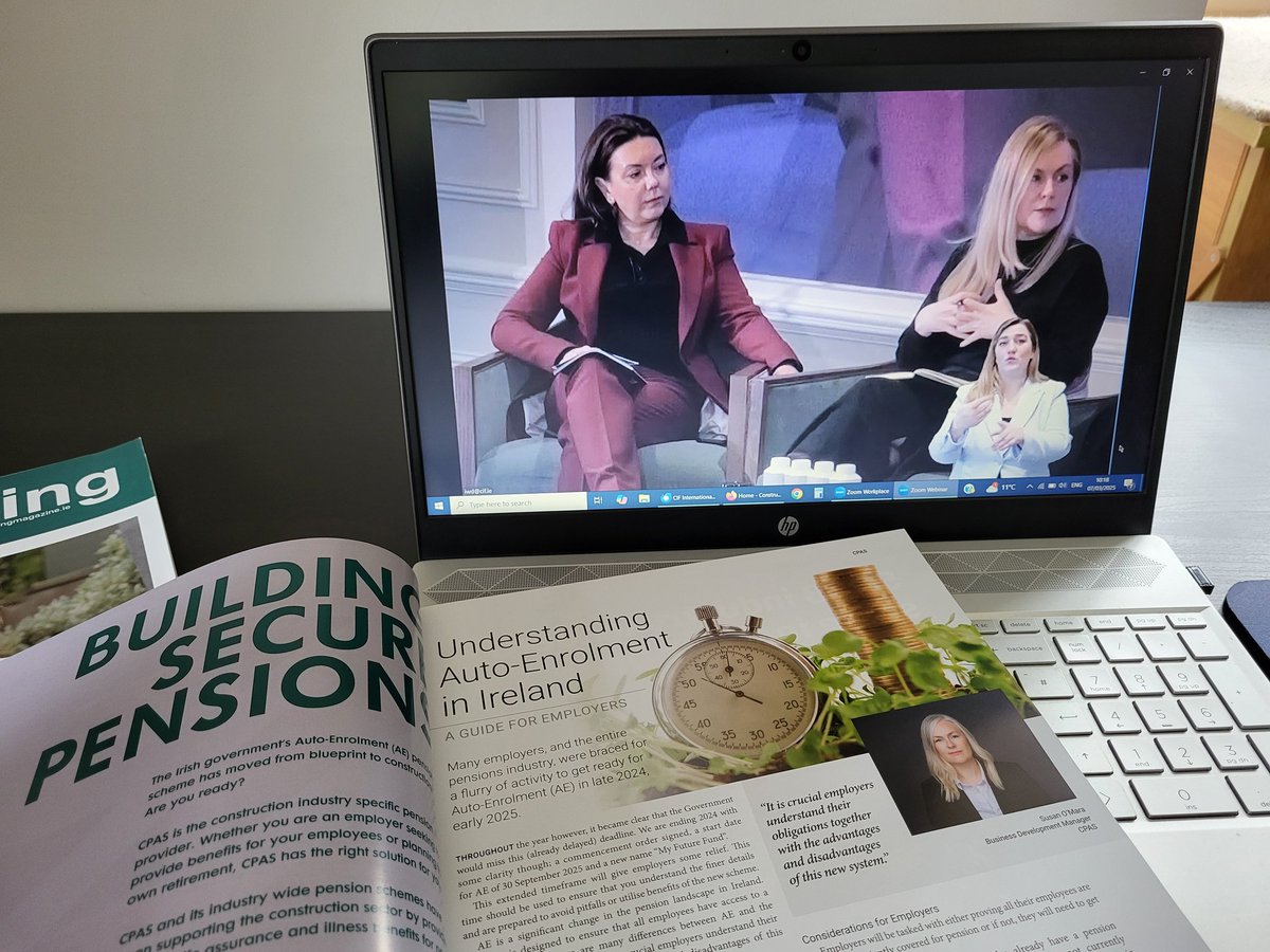 We need to TAKE ACTION in relation to own Financial Security.
Thank you to the panel, we appreciate your experiences.
#CIF2025 
<a href="/CIF_Ireland/">Construction Industry Federation (CIF)</a> 
<a href="/CPAS_Pensions/">CPAS</a>