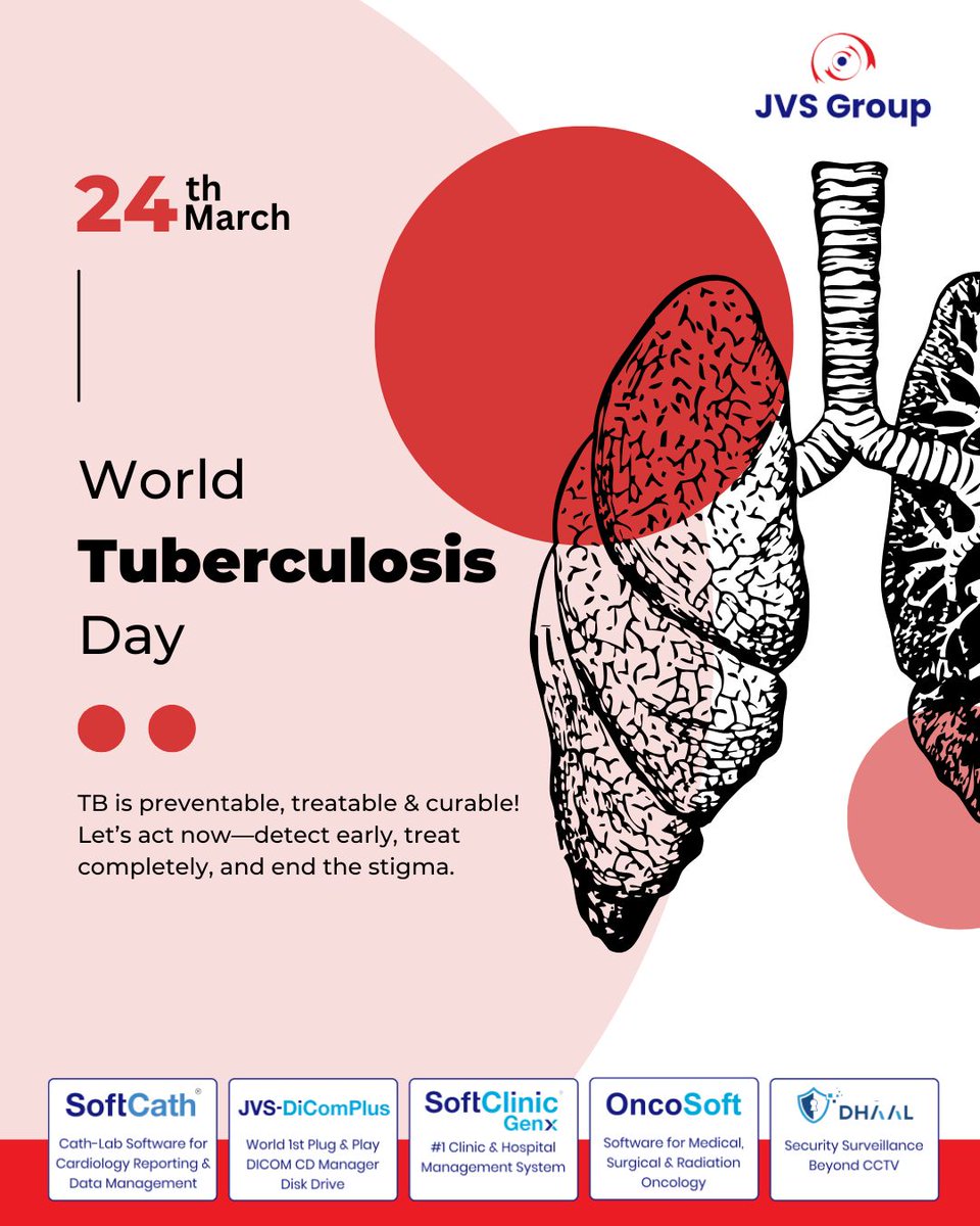 JvsGroup's tweet photo. 𝐖𝐨𝐫𝐥𝐝 𝐓𝐮𝐛𝐞𝐫𝐜𝐮𝐥𝐨𝐬𝐢𝐬 𝐃𝐚𝐲.

TB is preventable, treatable &amp; curable! Let’s act now—detect early, treat completely, and break the stigma. Together, we can #EndTB! 💊

#WorldTBDay #JVSGroup #FightAgainstTB #HealthForAll #StopTB #TBFreeWorld https://t.co/yM2XV40Dwc