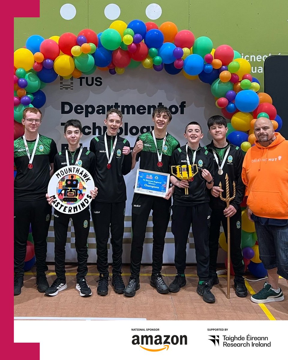 The TU Shannon Regionals were something special! 🤩⭐

Robotics, innovation and 38 teams across two regionals, battling it out to code their way to the All Ireland and to call themselves 'Regional Champions'. All teams can be happy with their performance and dedication to the