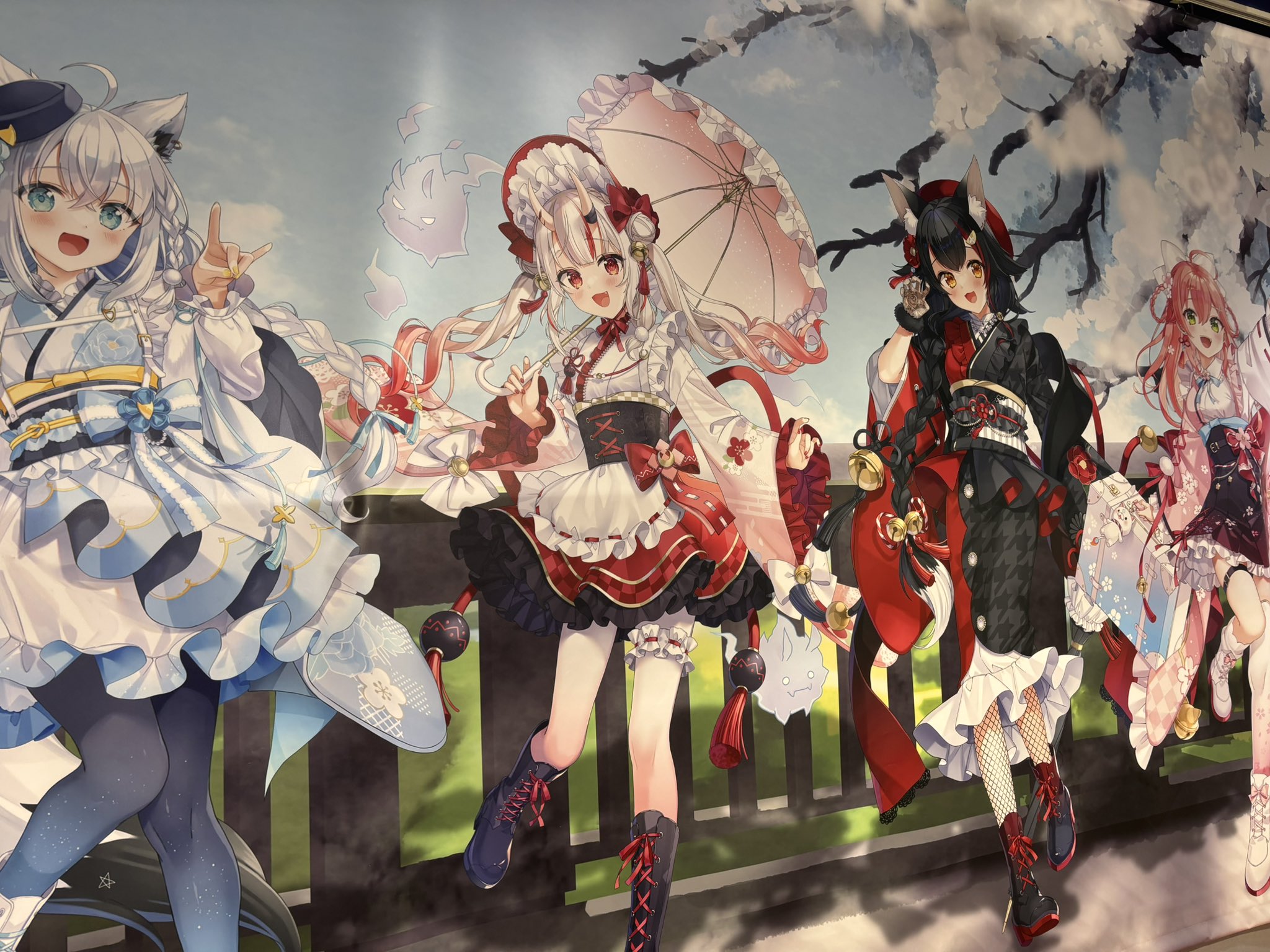 ホロライブ ホロツリ 春風花舞 もちころりん 「白上フブキ」「大神ミオ