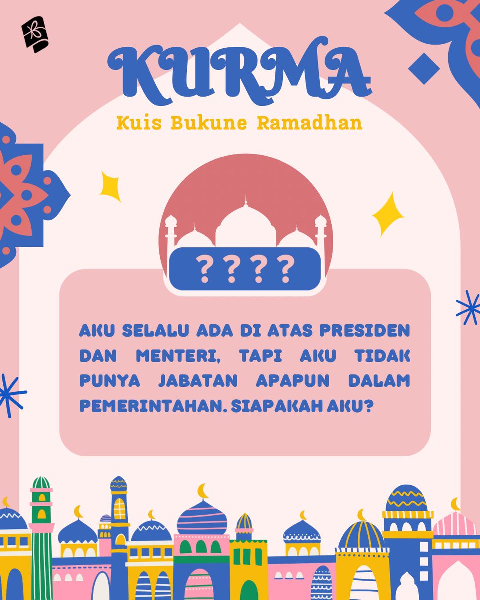 #Kurma  is back in X 

Hari ini yuk kita main tebak-tebakan ! 🤩

Ada yang bisa tebak?  Tulis jawaban kalian!👇🏻