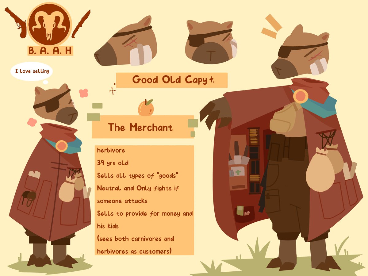 THE_VORS_SERIES's tweet image. Meet Capy! 
He will be in @Heimdallsolazar series for BAAH!!