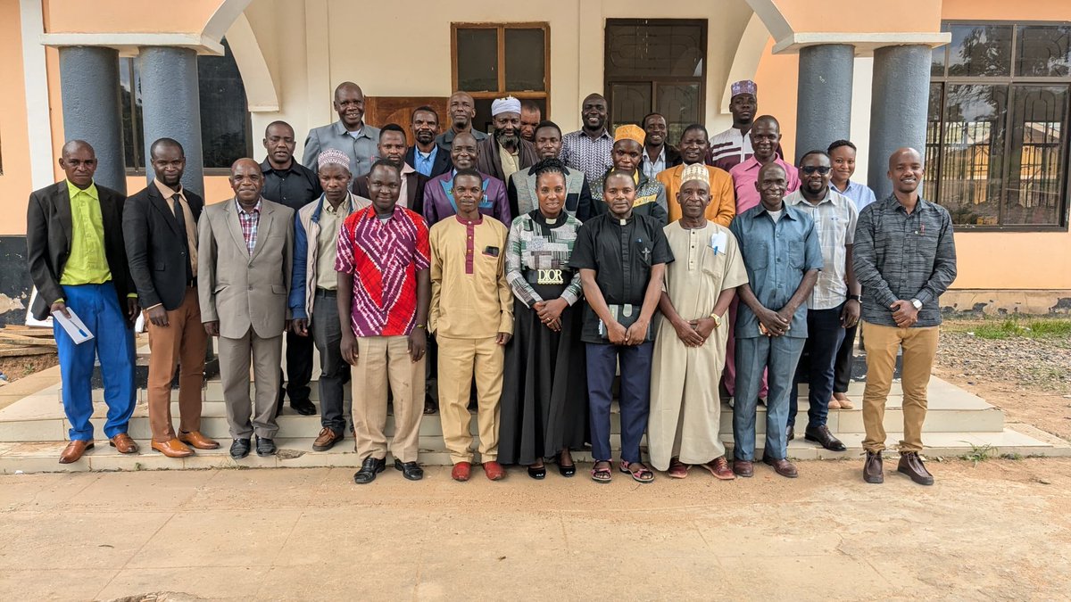 Shadomby's tweet photo. SHADO Director Rev. Fr, Furaha Aggrewy Ntasamaye  giving an opening remark during the Bi-Annual feedback meeting with faith leaders from BAKWATA,CCPT,CPCT and TEC representing all 7 wards of project implementation in Chunya. DCBi-Annual feedback meeting with Faith Leaders https://t.co/u9TvT9TOUm