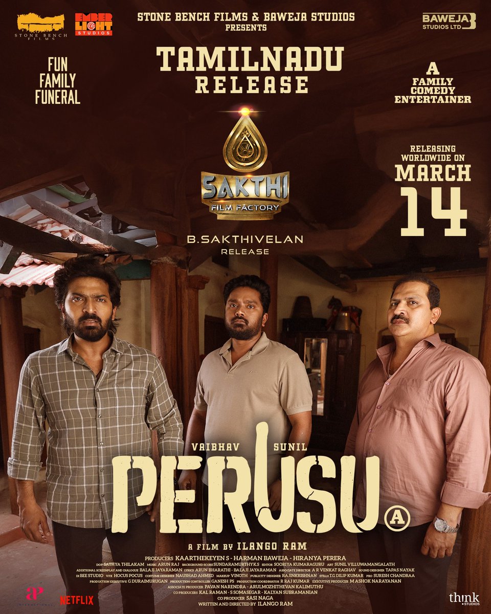 Ramesh Bala (@rameshlaus) on Twitter photo Perusu getting a PERIYA release in TN
by <a href="/SakthiFilmFctry/">Sakthi Film Factory</a> 🔥
#Perusu #PerusufromMar14
<a href="/actor_vaibhav/">Vaibhav</a> @sunilreddy22 <a href="/ilango_ram15/">ilango ram</a> <a href="/kaarthekeyens/">Kaarthekeyen S</a> #HarmanBaweja #HiranyaPerera #Karunakaran #Munishkanth <a href="/karthiksubbaraj/">karthik subbaraj</a> <a href="/sainsasi/">Sasi Kanth</a> <a href="/JustNiharikaNm/">Niharika Nm</a> <a href="/IamChandini_12/">Chandini Tamilarasan</a> <a href="/homescreenent/">Home Screen Entertainment</a> Perusu getting a PERIYA release in TN
by <a href="/SakthiFilmFctry/">Sakthi Film Factory</a> 🔥
#Perusu #PerusufromMar14
<a href="/actor_vaibhav/">Vaibhav</a> @sunilreddy22 <a href="/ilango_ram15/">ilango ram</a> <a href="/kaarthekeyens/">Kaarthekeyen S</a> #HarmanBaweja #HiranyaPerera #Karunakaran #Munishkanth <a href="/karthiksubbaraj/">karthik subbaraj</a> <a href="/sainsasi/">Sasi Kanth</a> <a href="/JustNiharikaNm/">Niharika Nm</a> <a href="/IamChandini_12/">Chandini Tamilarasan</a> <a href="/homescreenent/">Home Screen Entertainment</a>