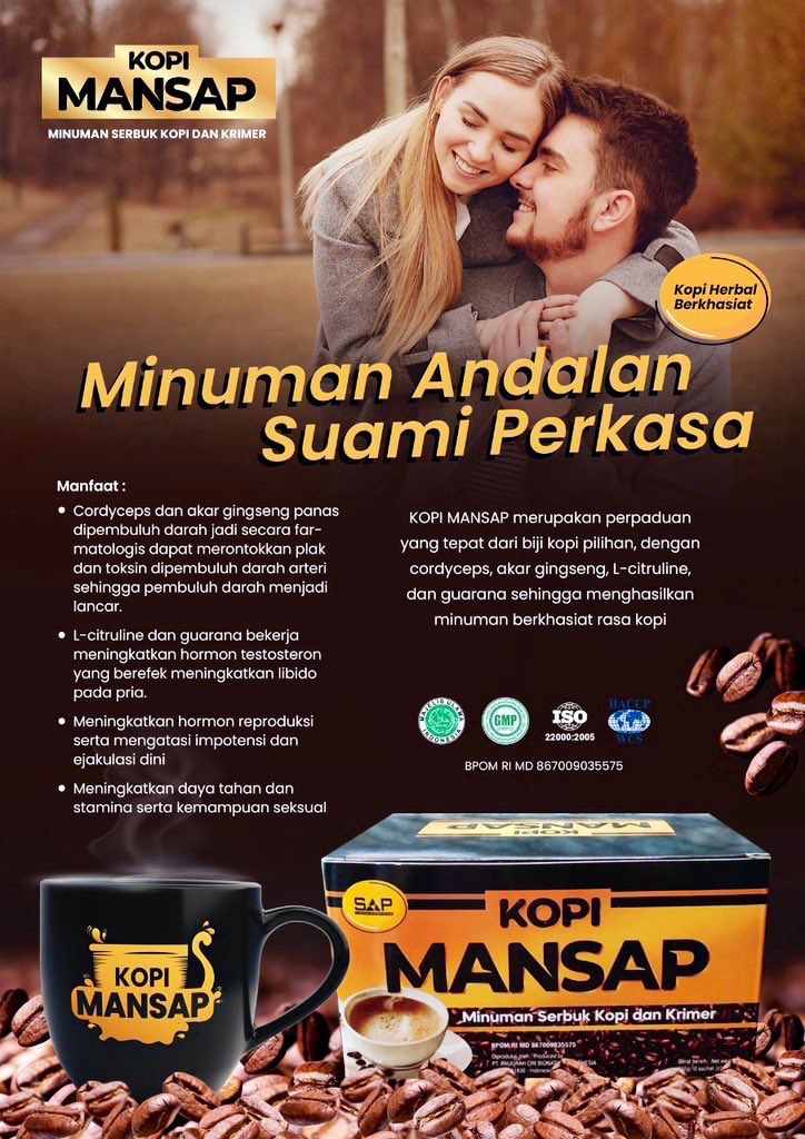 GA 1 pak #KopiMansap ❤️ 
Biar makin greng jreng ehem
free ongkir seNKRI 

Repost

Cuzz
End 240 menit