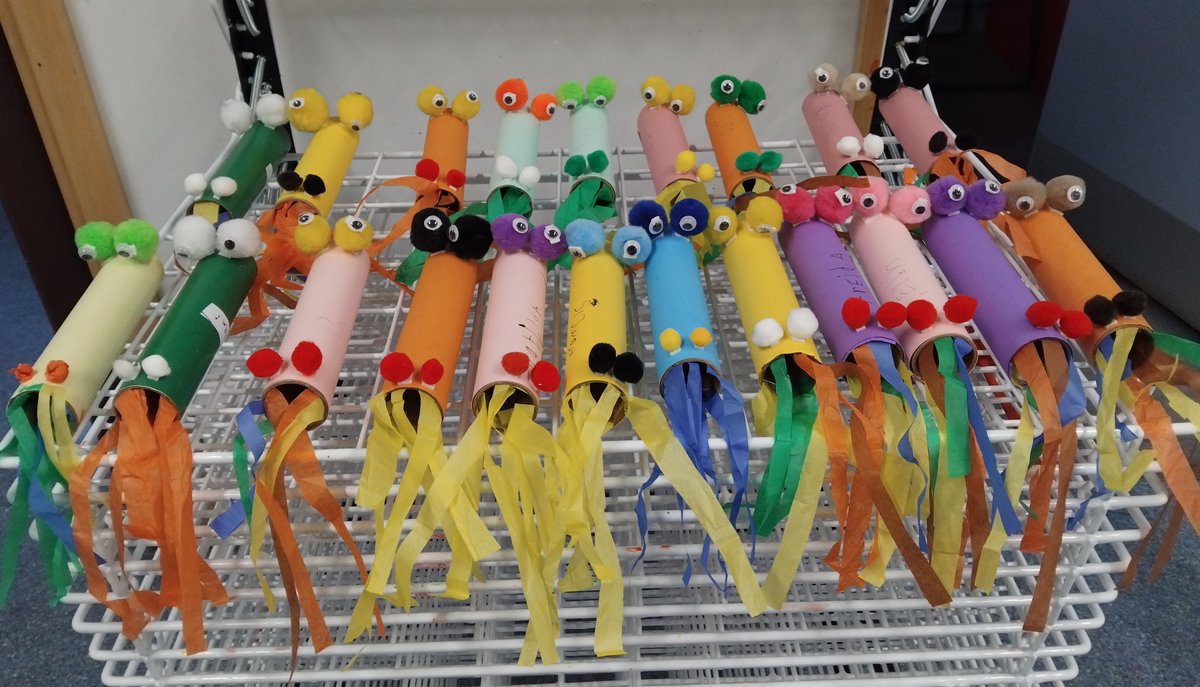 Parrots and dragons courtesy of our early years after school club.