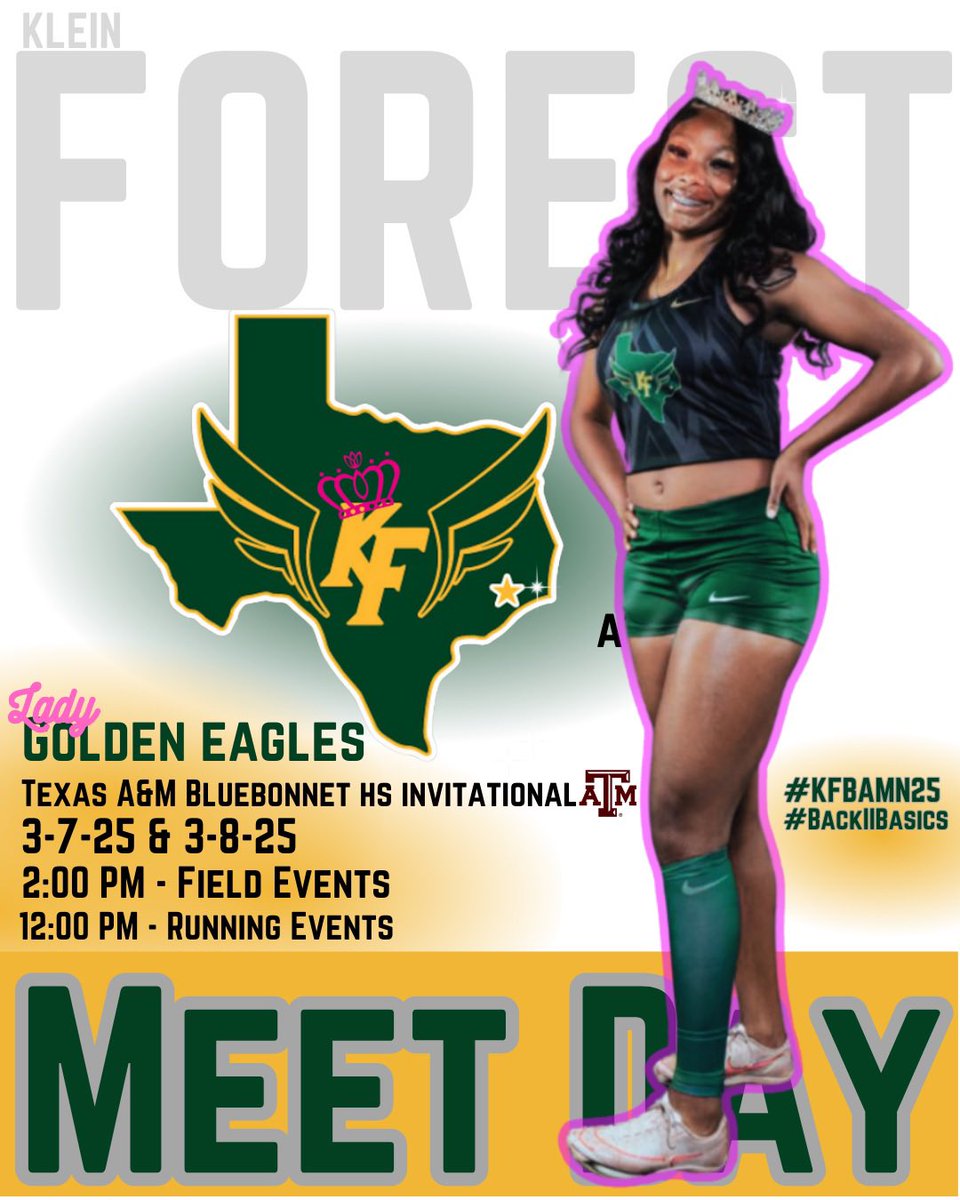The Lady Golden Eagles are on the road this weekend and heading to the land of  The 12th Man. 

#KFBAMN25
#BackIIBasics