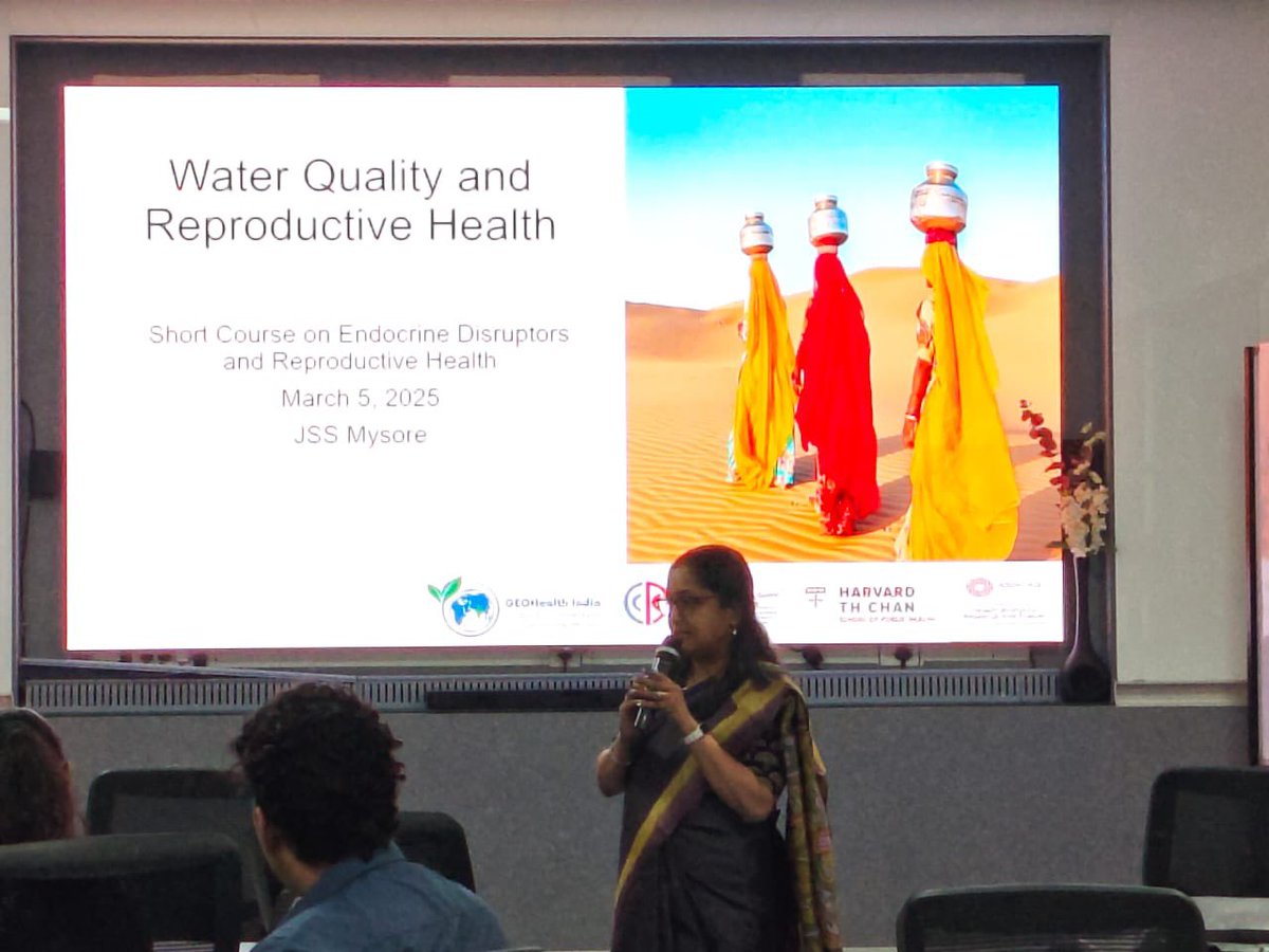 A week of insightful discussions , knowledge exchange &amp; catalytic  discourse for collaborative research on #endocrine disruptors &amp; #reproductivehealth ! <a href="/INDIACCDC/">Centre for Chronic Disease Control</a> <a href="/geohealthindia/">GEOHealth India Hub</a> workshop hosted by #JSSAHER! 
#WomensDay <a href="/SMahalingaiahMD/">Shruthi Mahalingaiah</a> <a href="/Aditi_Roy2380/">Aditi Roy</a> <a href="/HarvardChanSPH/">Harvard T.H. Chan School of Public Health</a> <a href="/CHART_TSB/">Ashoka TSB CHART</a>