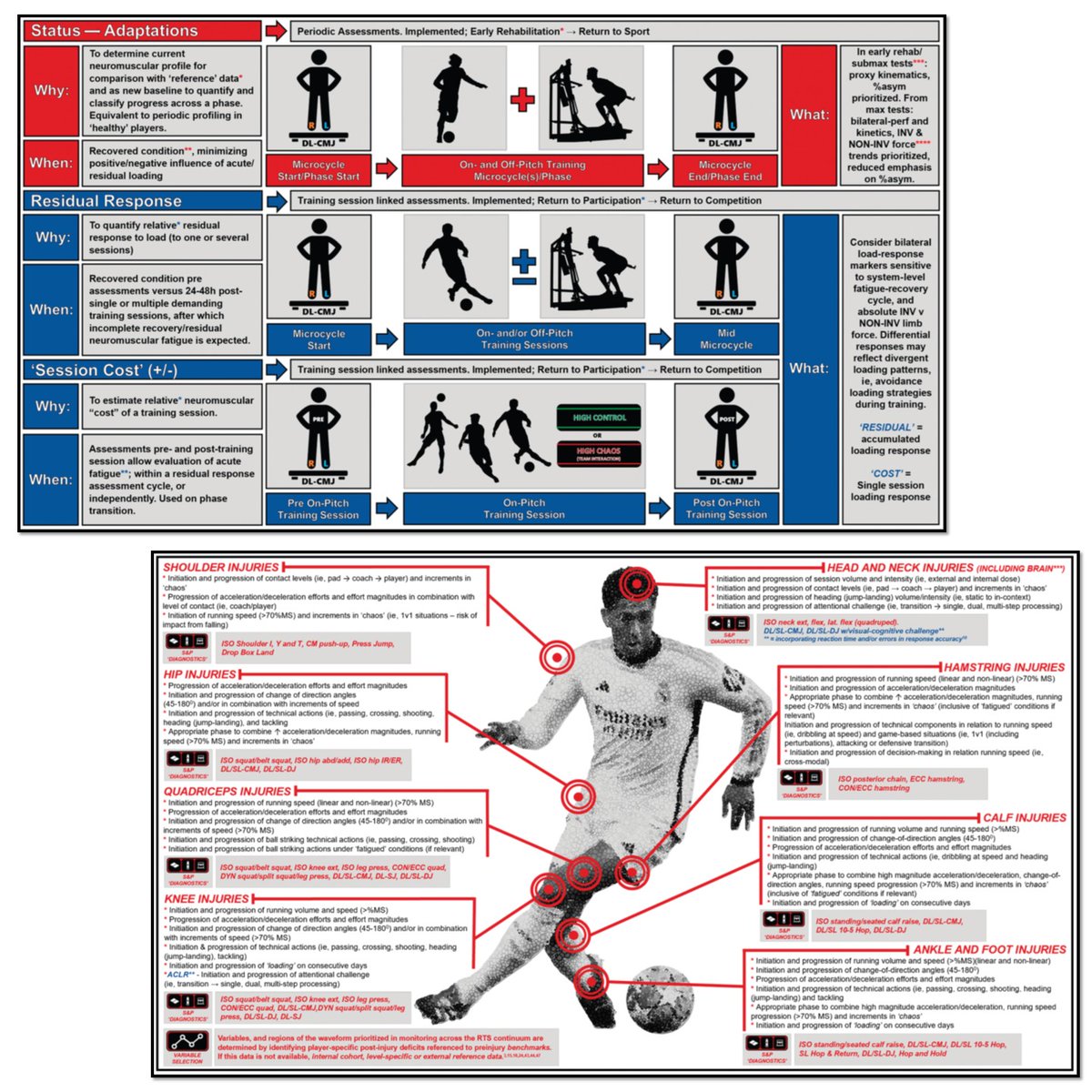 🧠 ¡Simplemente magistral este artículo de Taberner y colaboradores (2025)!

💪 El modelo Control-Chaos Continuum (CCC) para el proceso de rehabilitación y return to play (desde una perspectiva multidisciplinar) tras una lesión en el fútbol de élite. 

¡¡¡Espectacular!!!