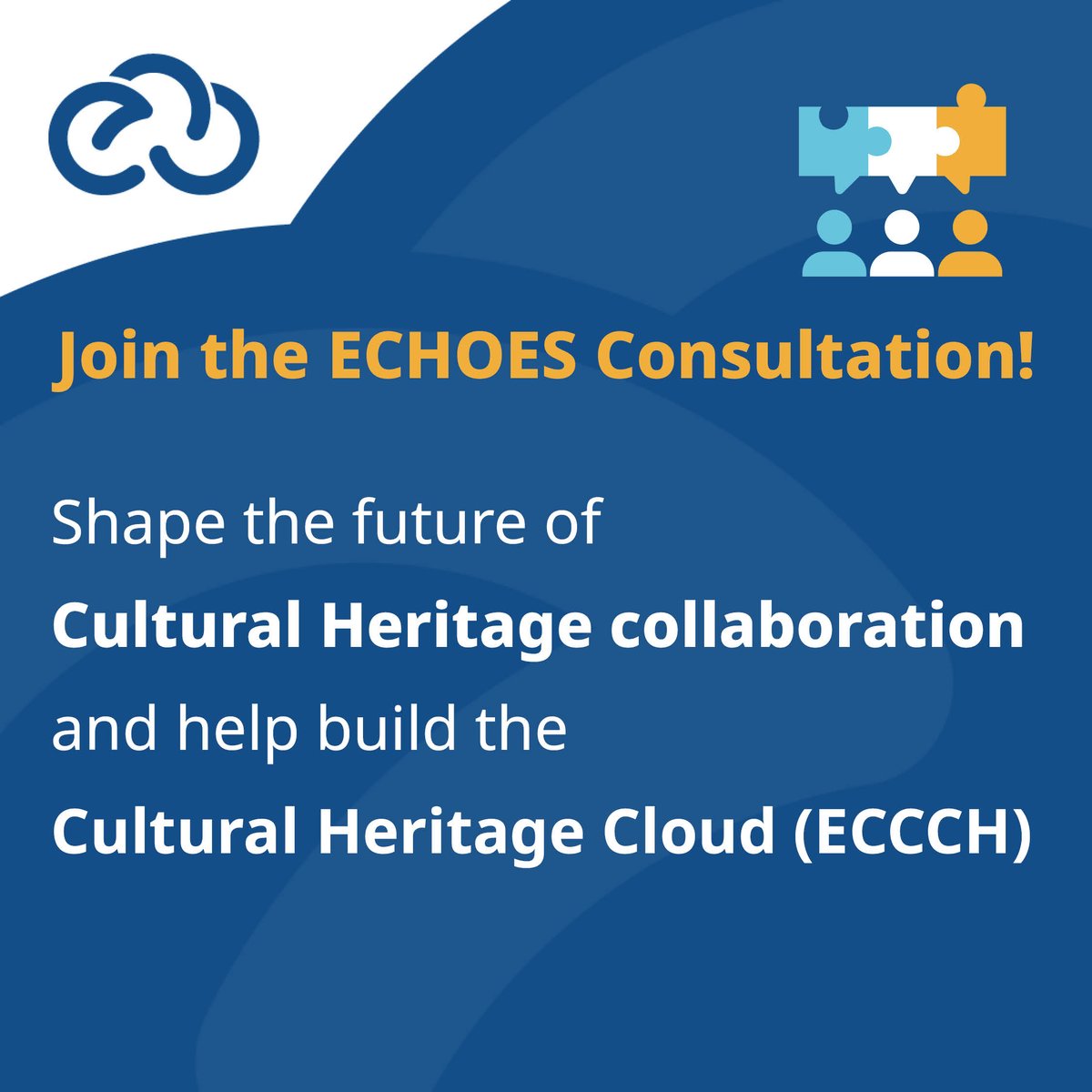 ARIADNE_RI's tweet image. Calling all archaeologists!
ECHOES needs your contributions to the Consultation which has just started. Help shape the Cultural Heritage Cloud by sharing your insights in the online questionnaire:
echoes-eccch.eu/echoes-consult…
#CulturalHeritageCloud #Echoes