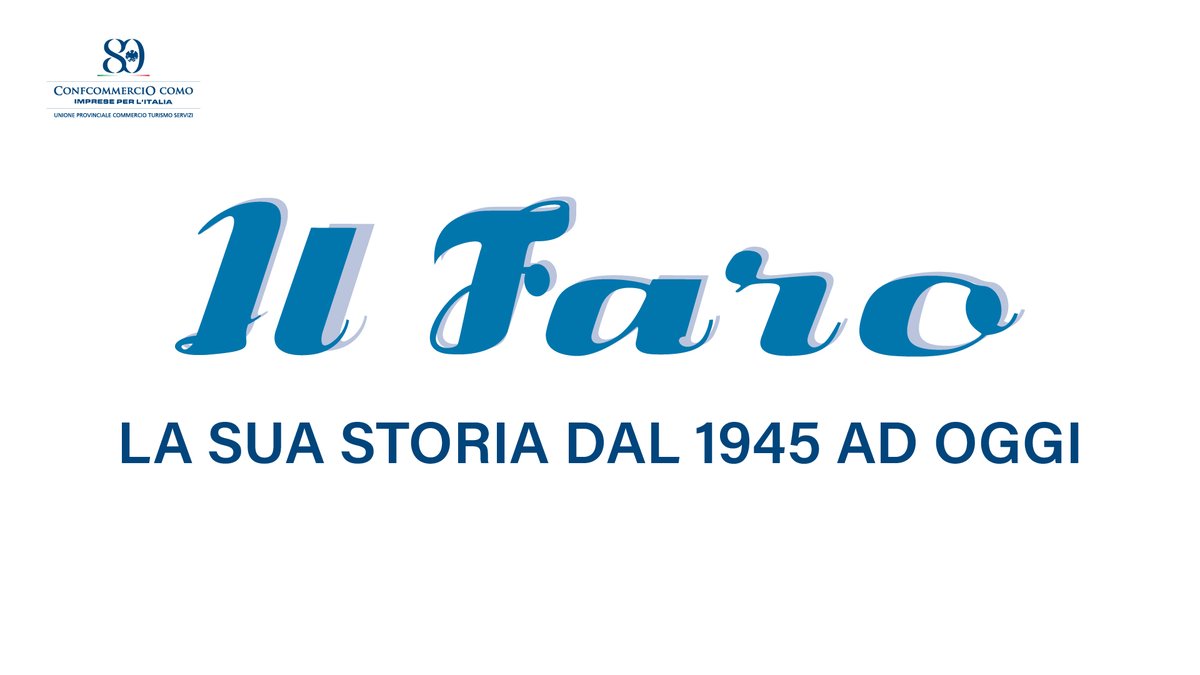 Per celebrare gli 80 anni dalla fondazione dell'Associazione presentiamo un breve video che racconta la storia della rivista Il Faro, il mensile di Confcommercio Como, dalla sua nascita fino ad oggi

Guarda il video su YouTube: youtu.be/neR4glGFrsI