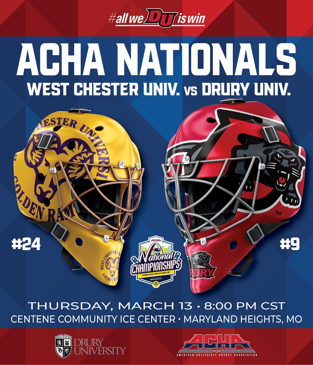 🚨NATIONALS GAME WEEK🚨
Your Panthers are headed to the ACHA M1 National Tournament for the first time in school history!
📆 Thursday, March 13
⏰ 8:00 pm puck drop
📍 Centene Community Ice Center - Maryland Heights, MO
🎟 acha.finnlyconnect.com
🎥 flohockey.tv/collections/12…
