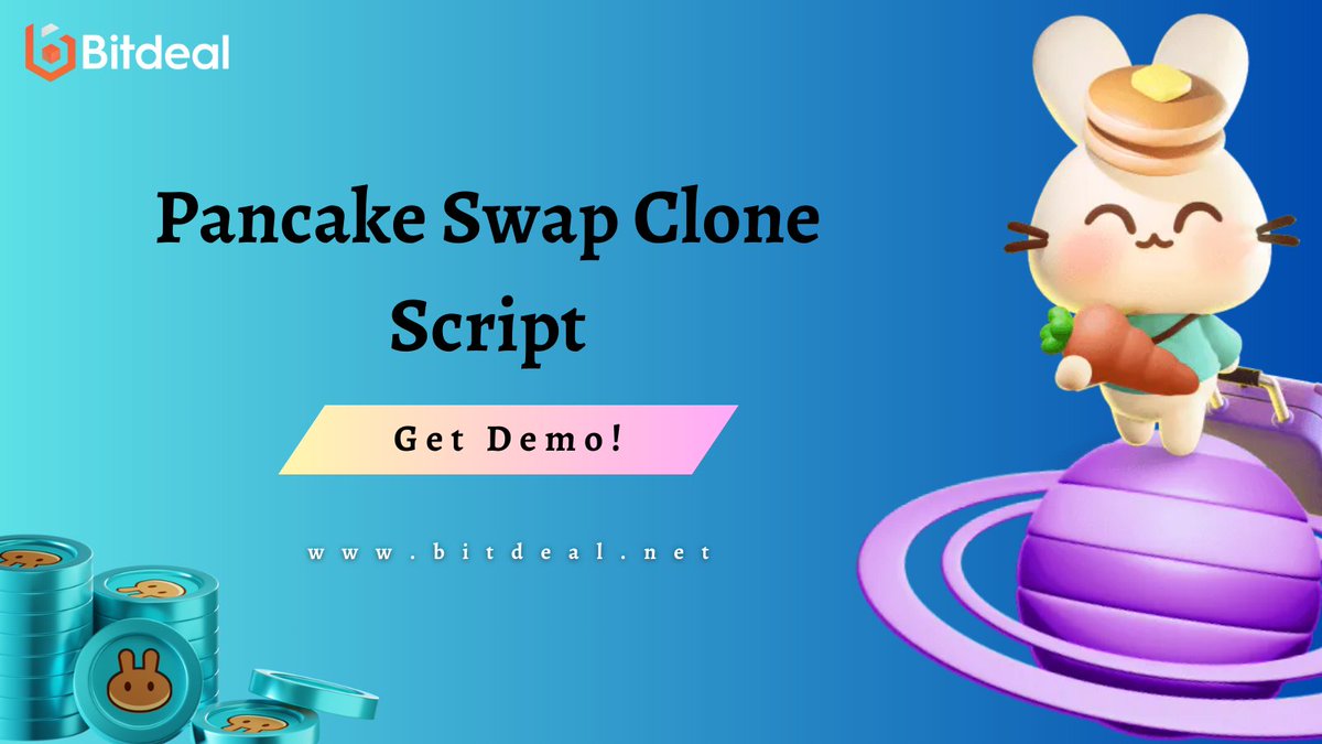 bitdeal001's tweet image. 💡 Want to launch a top #DeFiExchange?
With our #PancakeSwap Clone Script, you get:
🔸 Seamless crypto trading
🔸 Liquidity mining &amp;amp; staking rewards
🚀 Let’s build the future of DeFi!
📲 Get in touch now!
🔗 bitdeal.net/pancakeswap-cl…
#CryptoTrading  #Bitdeal