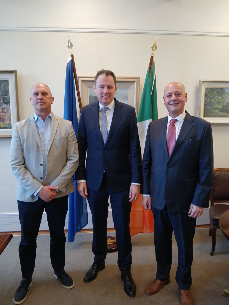 Positive engagement with Cricket Ireland's CEO Warren Deutrom &amp; Head of Facilities Operations Richard Fahey who gave updates on the proposal for the National Cricket Centre at the Sport Ireland Campus &amp; on the shared goal of hosting the 2030 T20 World Cup on an all-island basis