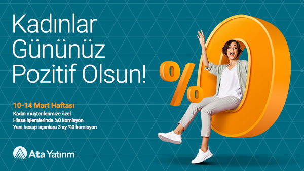 📣 Ata Yatırım’dan Kadın Yatırımcılara Avantajlı Yatırım Fırsatları! 🛎️ 

💐 Ata Yatırım, kadınların yatırım dünyasında daha görünür ve aktif olmalarını teşvik etmek üzere, 8 Mart Kadınlar Günü'nü takip eden hafta boyunca düzenlediği ‘Pozitif Ayrımcılık’ kampanyasıyla, kadınlara