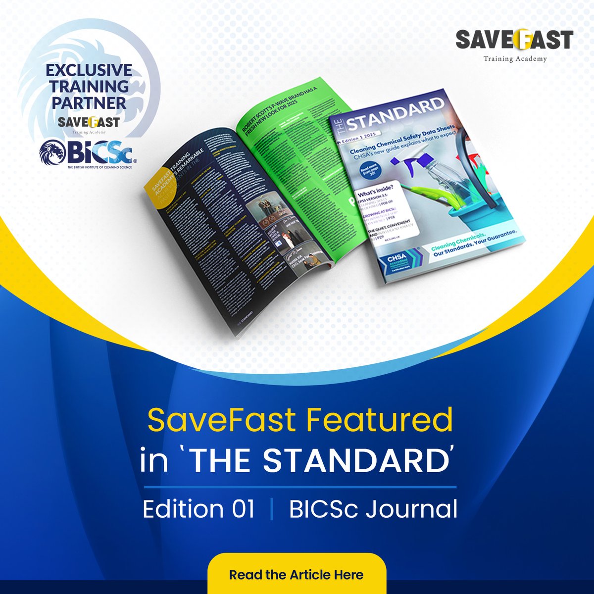 save_fast's tweet image. Big News! SaveFast Training Academy has been featured in #TheStandard, Edition 01 2025, BICSc’s prestigious journal!
This recognition highlights our achievements in infection control training &amp;amp; women empowerment.

Read now: sfast.ae/savefast-featu…

#BICSc #SaveFastTraining