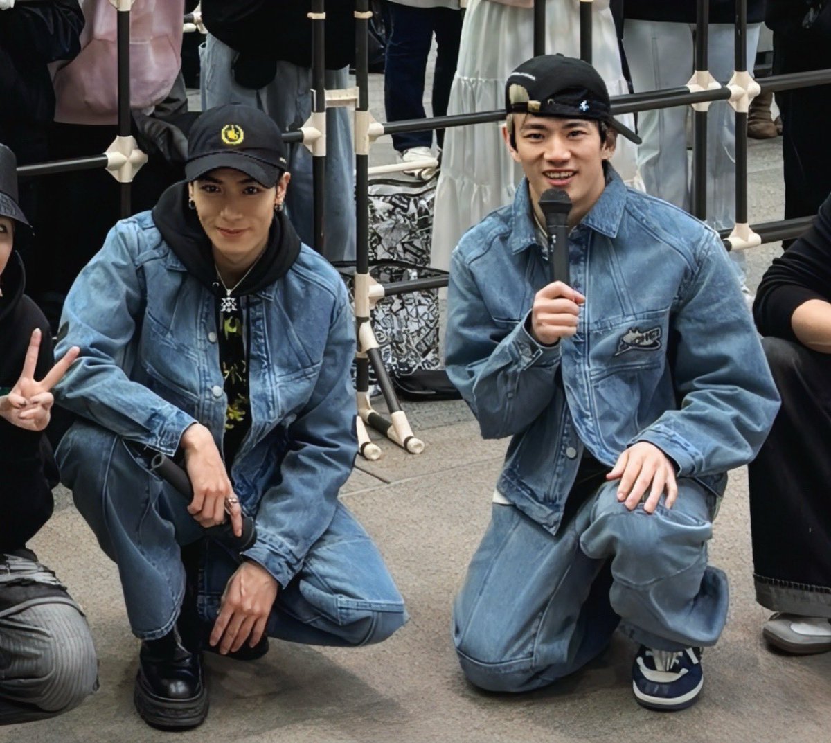 o_oyukiya's tweet image. アルバム「RENEW」リリイベ大阪
お揃コーデ壱馬くん&amp;amp;翔平さん兄弟🐺🐵
#RENEWするランペ
#RENEW #projectr 
#THERAMPAGE #川村壱馬 #浦川翔平