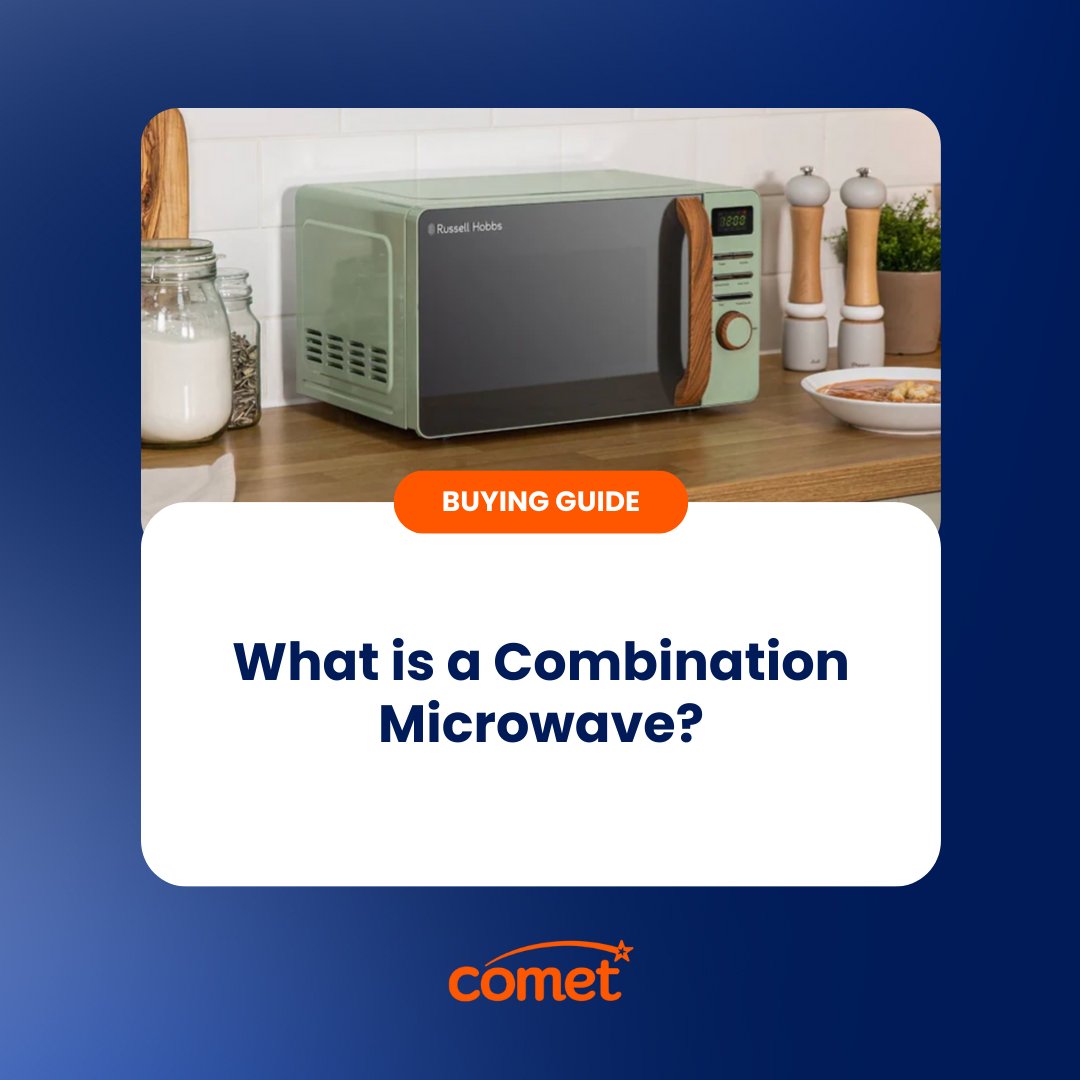 Solo or combination microwave? 🤔 A combo microwave grills, bakes, and roasts – not just reheats! 

Find out if it’s the right fit for your kitchen: 
comet.co.uk/blogs/advice-a… 

#microwave #kitchenessentials #cometisback