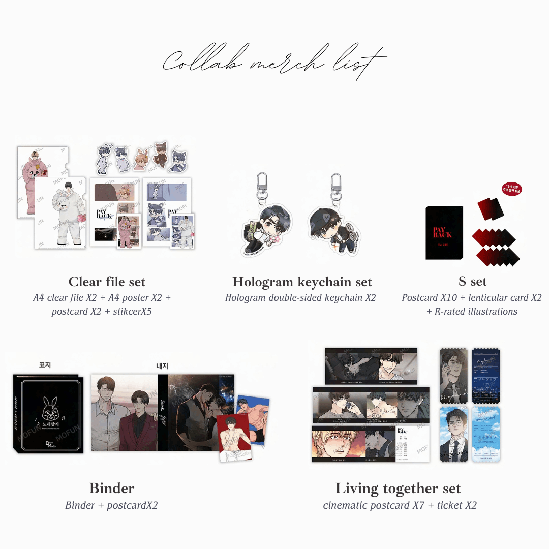 onniskr's tweet photo. Payback Collab came back with new items !
📌To order https://t.co/bDGV9gq35s
🌏World Wide Shipping ✈️
Thanks for your support !!! 💕
#onnispb #koreanshop #yaoi #페이백 #blmerch #webtoon #PaybackBL https://t.co/qEqmhxTDqs
