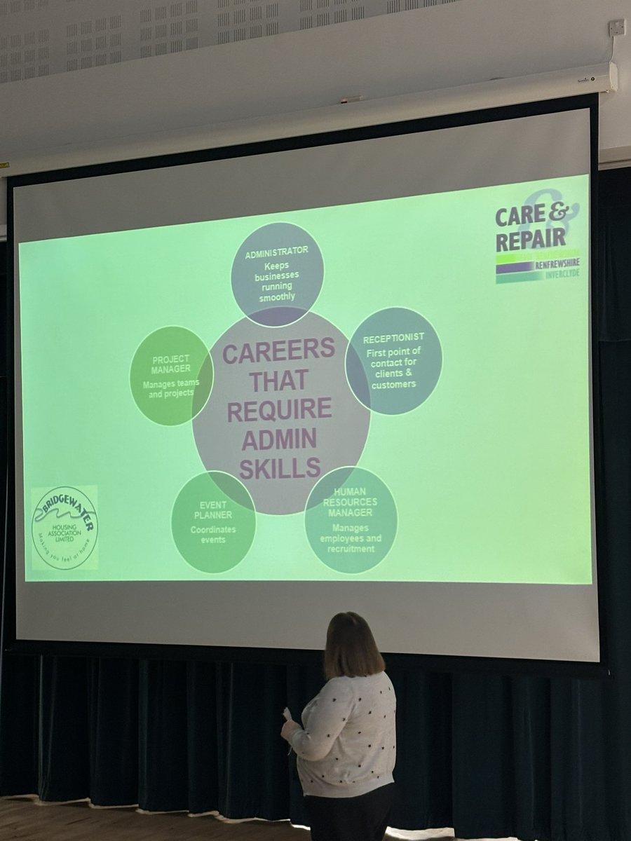 Thank you to Alison and Lynne from Bridgewater Homes for coming to speak to our S3 AIT learners about the relevance of administrative skills in the world of work as part of #scottishapprenticeshipweek <a href="/clydeview_a/">Clydeview Academy</a> <a href="/DYWScot/">DYW Scotland</a>