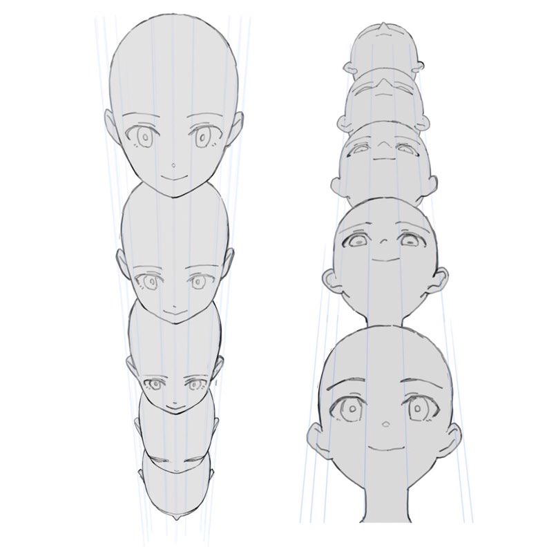 EtheringtonBrothers (@etheringtonbros) on Twitter photo Our feature artist/tutorial today is this SUPER USEFUL reference sheet on HEAD ANGLES from ABOVE and BELOW, by the talented <a href="/atasom/">安野将人(アンノマサト)</a>! A simple way to think about FORESHORTENING is that the MID-POINT SHIFTS, and we see PROPORTIONALLY less and less of the half which is further away! Our feature artist/tutorial today is this SUPER USEFUL reference sheet on HEAD ANGLES from ABOVE and BELOW, by the talented <a href="/atasom/">安野将人(アンノマサト)</a>! A simple way to think about FORESHORTENING is that the MID-POINT SHIFTS, and we see PROPORTIONALLY less and less of the half which is further away!