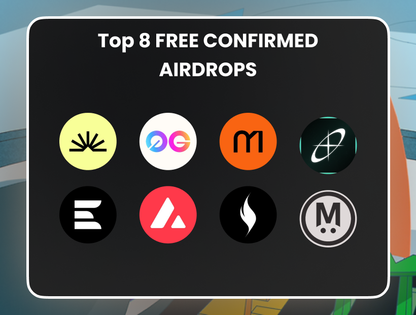 perry_defi's tweet image. Top 8 FREE CONFIRMED airdrop + GUIDES!

→ @SaharaLabsAI - $SAHARA
→ @0G_labs - $OG
→ @MavrykNetwork - $MAVRYK
→ @fragmetric - $FRAG
→ @layeredge - $EDGE
→ @avax - $AVAX
→ @burnt_xion - $XION
→ @megaeth_labs - $MEGA

Bookmark the thread if you want to check out it later…