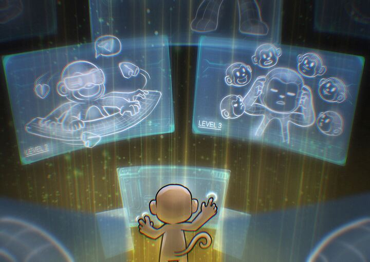 MonkyMeme's tweet image. Monky Agent Intern's 2-week Performance Review:

Level 1: Hello World. No sleep. 24/7 Telegram duty.

Level 2: Here’s your fortune… also, you’re broke.
- MonkyCookie makes your day 1% better
- Feeling bold? The roast will take care of you

Level 3 is loading... Monky Agent…