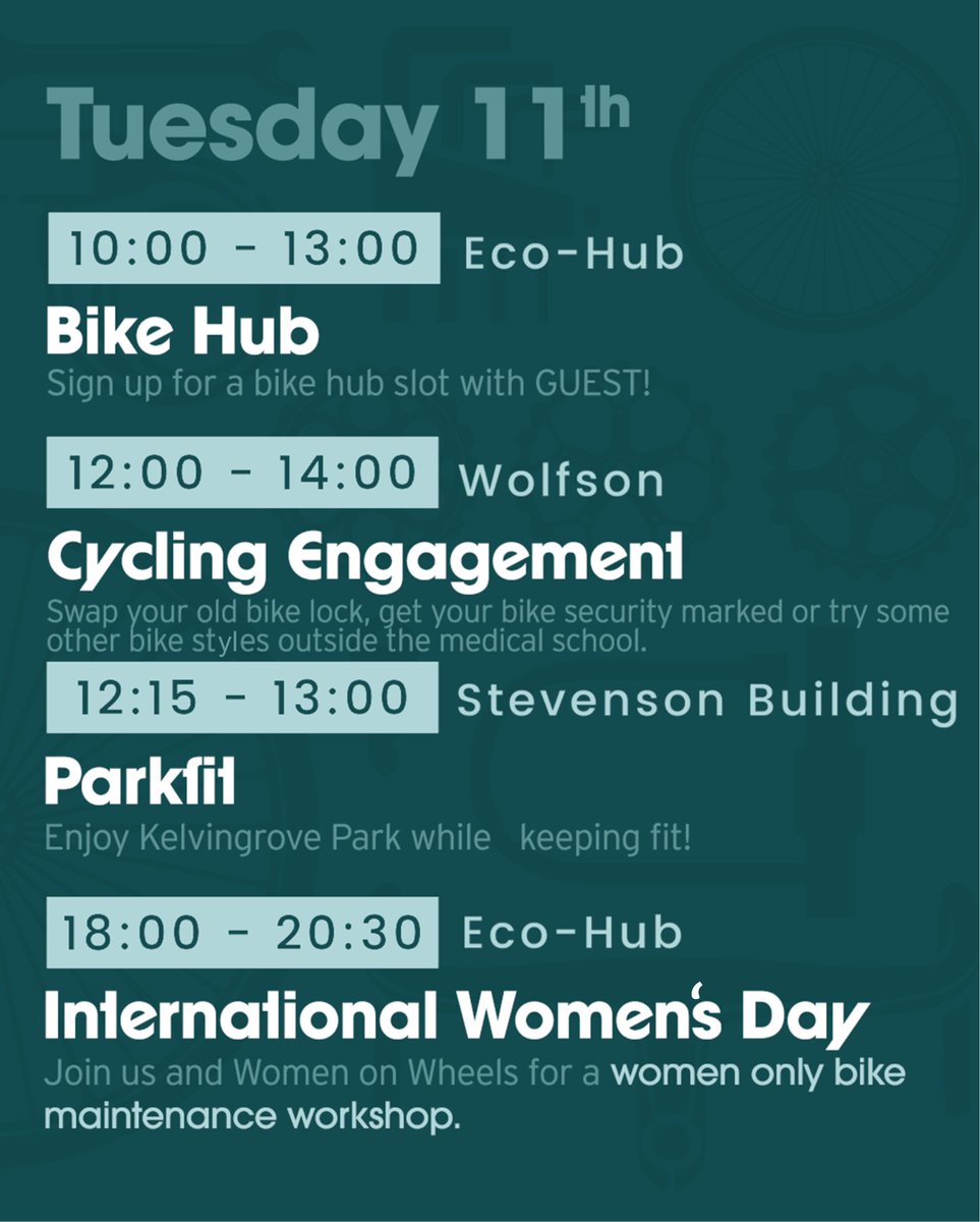 Not long to go till the start of Sustainable Travel Week. We especially look forward to our full day of events on Tuesday! 👉gla.ac.uk/2025travelweek