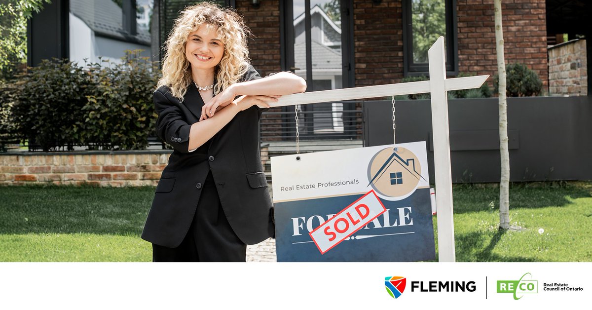 Fleming College is proud to now offer real estate registration education, through <a href="/RECOhelps/">RECO</a>, providing the training required to become a licensed real estate salesperson or broker in Ontario. Learn more about this new opportunity:  bit.ly/4ky8Su8