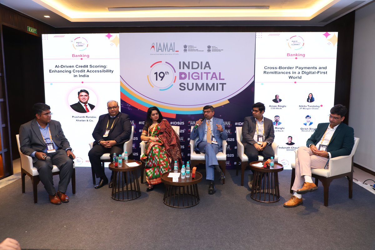 At IDS25, leaders Mr Aman Singla , Ms Nikita Tambday, Mr Vikas Mangla, Mr Girish Singh,Indunath Chaudhary, &amp; Mr Prashanth Ramdas discussed the evolving landscape of cross-border payments. The session delved into how digital innovations are reshaping global remittances.
