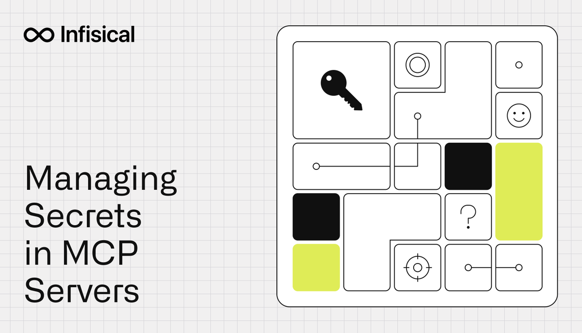 Most MCP servers need to juggle API keys, database credentials, and other secrets to function properly.

Yet, I'm seeing most people not know how to secure them and even hardcode secrets for their MCP implementations.

From now on, you can now manage it easily with <a href="/infisical/">Infisical</a>.