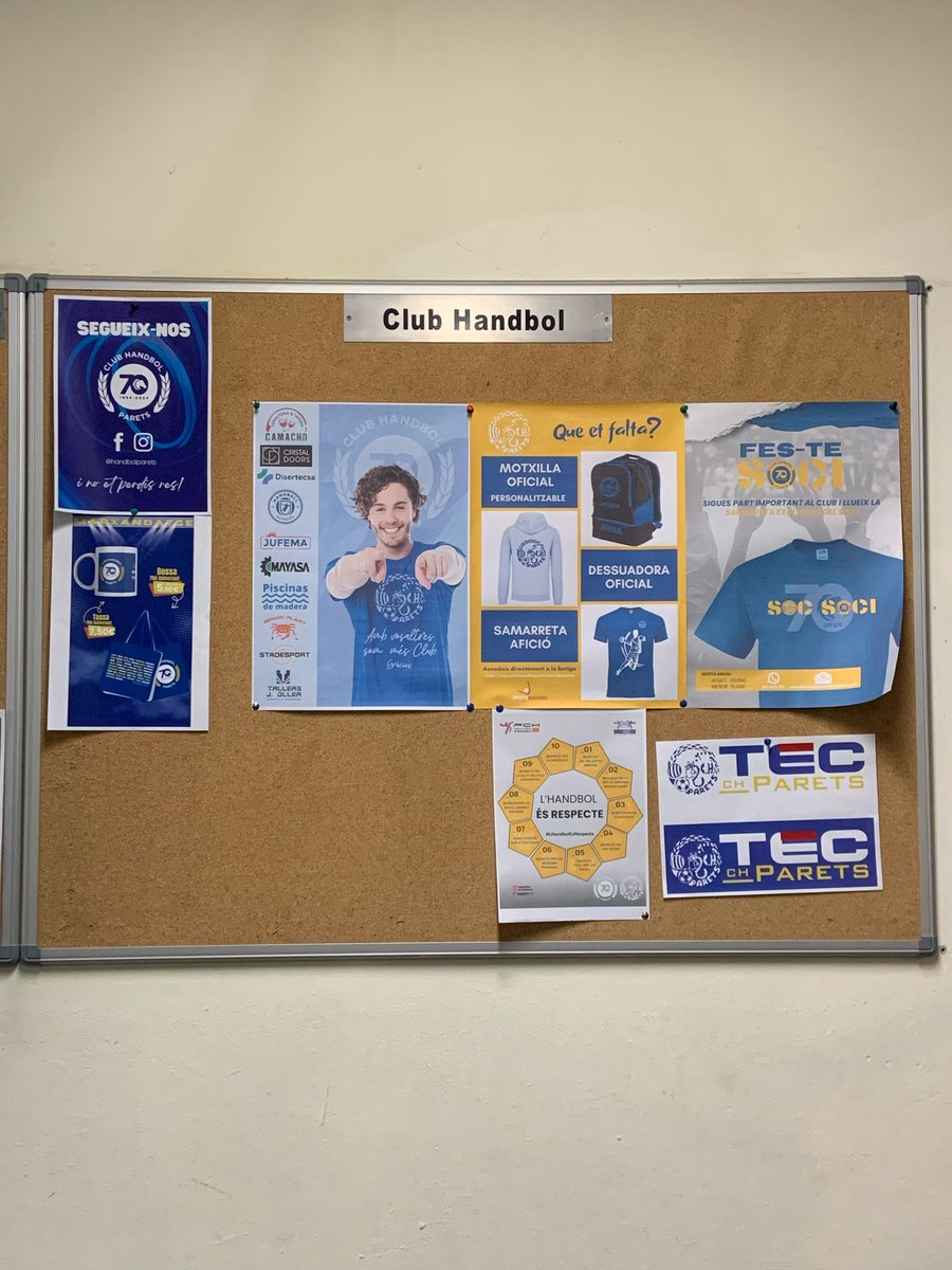 CLUB HANDBOL PARETS (@handbolparets) on Twitter photo 🏆 L’handbol és respecte, i nosaltres també! Ens adherim a la campanya de la <a href="/FedCatHandbol/">Federació Catalana d’Handbol</a> per un esport net, just i respectuós. Junts fem créixer l’handbol amb valors! 💪🏽🤾♂️ 🏆 L’handbol és respecte, i nosaltres també! Ens adherim a la campanya de la <a href="/FedCatHandbol/">Federació Catalana d’Handbol</a> per un esport net, just i respectuós. Junts fem créixer l’handbol amb valors! 💪🏽🤾♂️