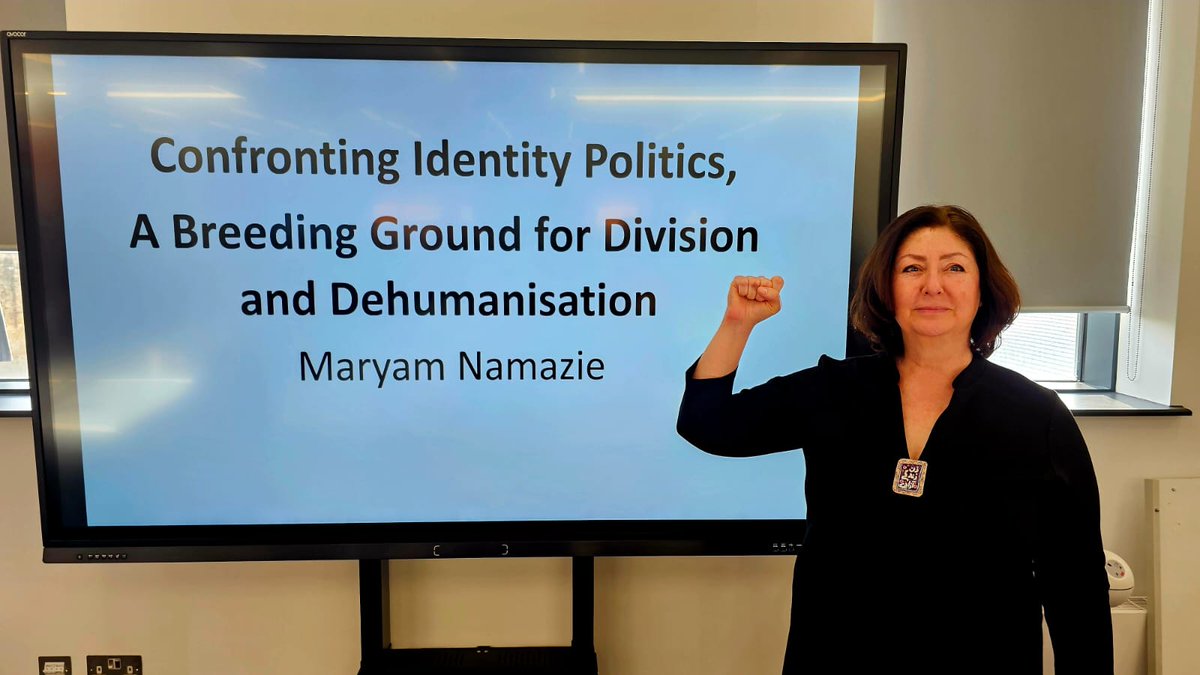 Pleased to be attending Confronting Identity Politics, hosted by <a href="/SBSisters/">Southall Black Sisters</a> and <a href="/CWASULonMet/">CWASU</a>, where <a href="/MaryamNamazie/">Maryam Namazie مریم نمازی</a> will talk about identity politics as grounds for division and dehumanisation.

#IWD2025 #IWD #AccelerateAction

Live  🧵 here: x.com/SBSisters/stat…