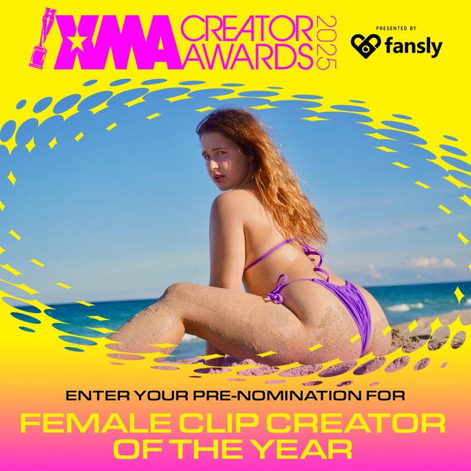 PLEASE take the time to vote for me as @XBIZ Miami’s Female Video Creator of 2025 ? It was such an amazing