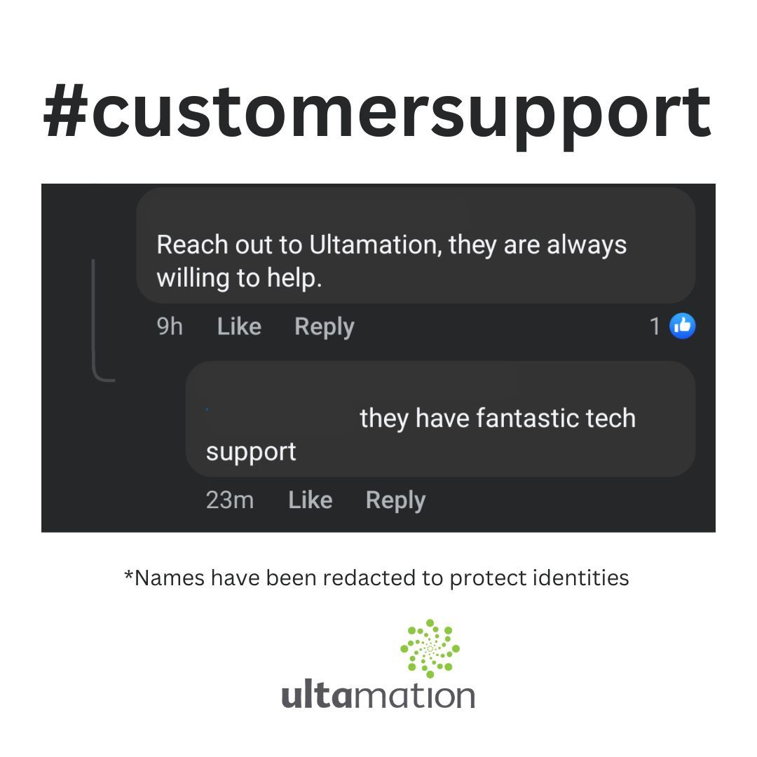 Ultamation Ltd. (@ultamation) on Twitter photo #FridayMotivation The team who answer your support tickets are the same team that write the drivers, so if you're stuck email us on support@ultamation.com and we'll get you sorted! ๐
#ultamation #customersupport #happycustomer #FridayMotivation The team who answer your support tickets are the same team that write the drivers, so if you're stuck email us on support@ultamation.com and we'll get you sorted! ๐
#ultamation #customersupport #happycustomer