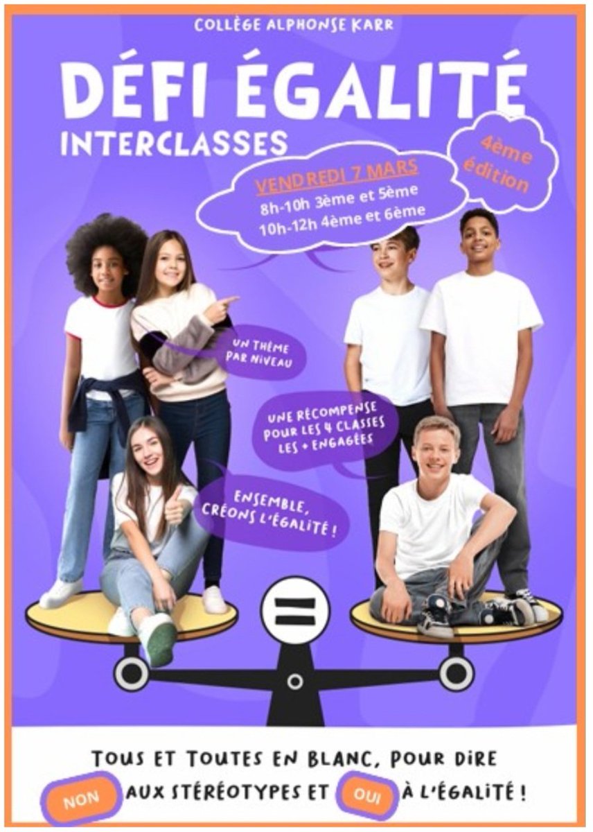 Solenne Libiot-Caro (@carolibiot) on Twitter photo En cette veille du 8 mars réflexion de toutes les classes du #CLGKarr <a href="/AcademieNice/">Académie de Nice</a> autour des stéréotypes et de leurs conséquences pour avancer ensemble sur le chemin de l'égalité : quiz, enquêtes, création d'affiches #égalité #EVARS #nonauharcèlement collegekarr.fr/article/vendre… En cette veille du 8 mars réflexion de toutes les classes du #CLGKarr <a href="/AcademieNice/">Académie de Nice</a> autour des stéréotypes et de leurs conséquences pour avancer ensemble sur le chemin de l'égalité : quiz, enquêtes, création d'affiches #égalité #EVARS #nonauharcèlement collegekarr.fr/article/vendre…
