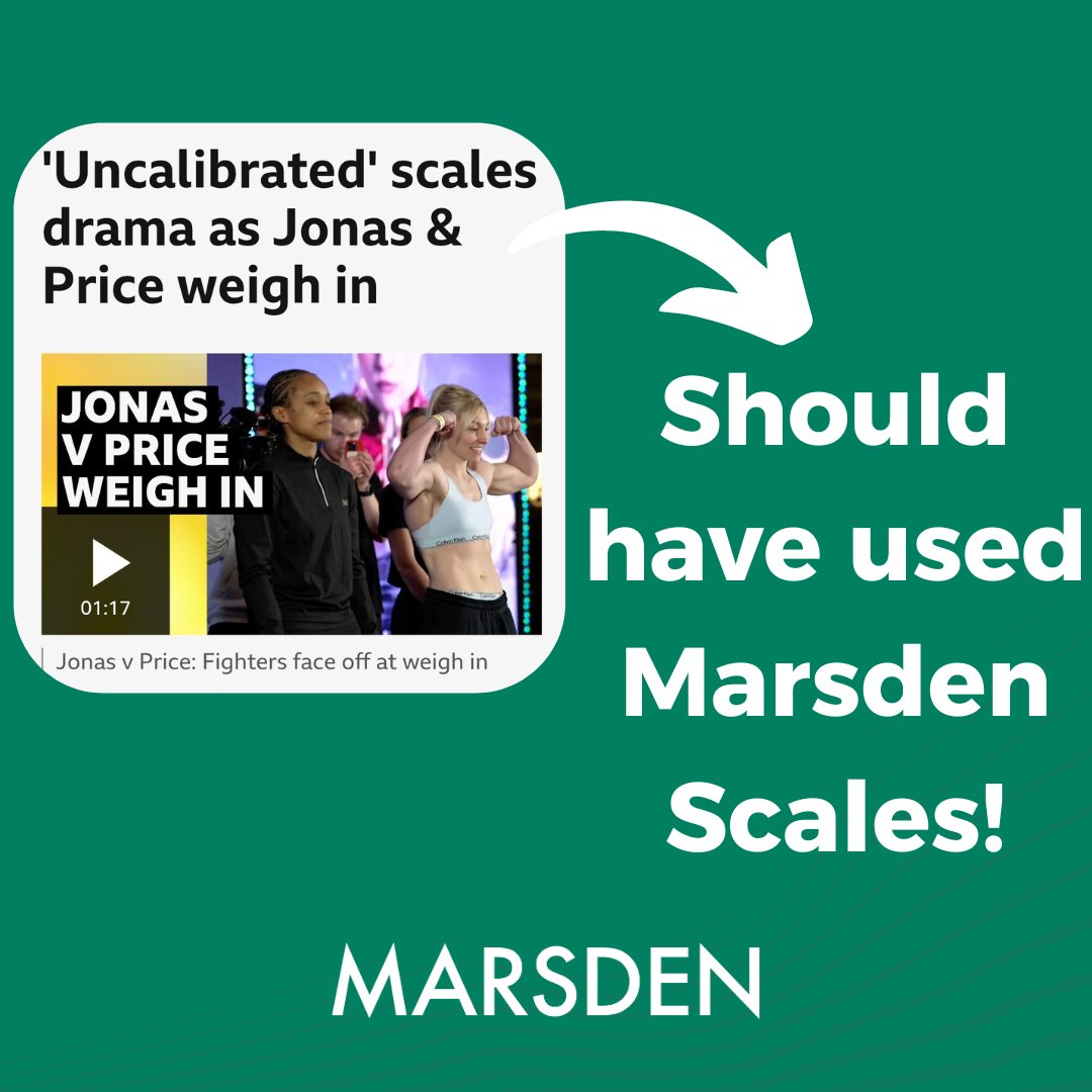 They weren't our scales!!

Ours would have been calibrated by our excellent service team...

…Just saying!