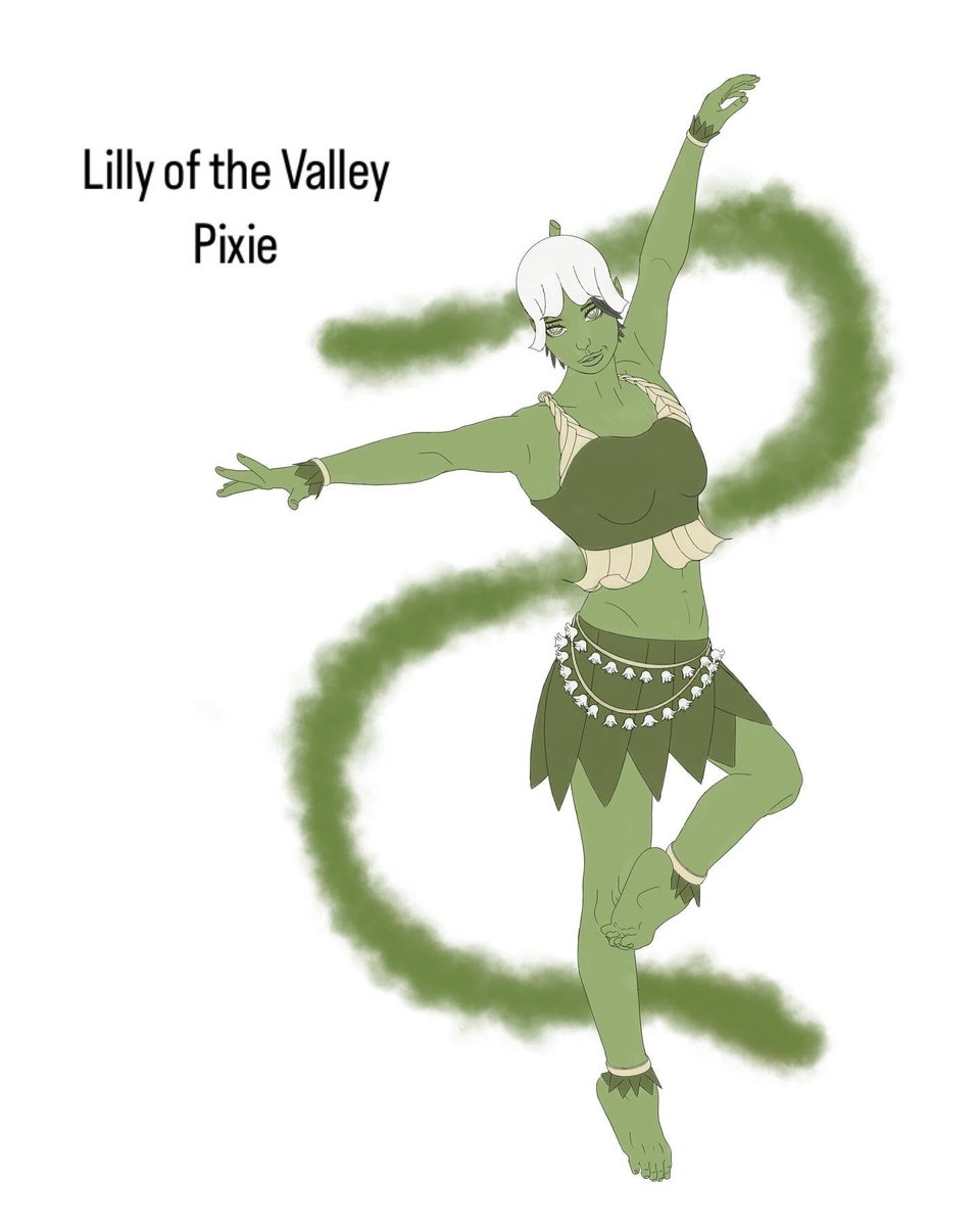 StarlaRose366's tweet photo. Hi, I hope everyone is doing well. I’m sharing with you my take on a Lilly of the Valley pixie. She has elements of the flower. Also I did my best to have her more child like and playful like pixies are. Let me know your thoughts and thank you for viewing. #pixieart #fantasyart https://t.co/fEwfhG07Pq