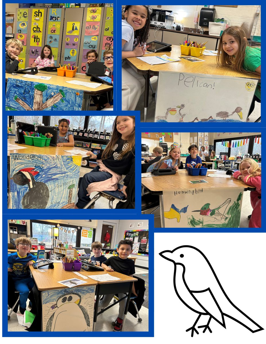 Mrs. Jeske's room did an amazing job presenting their expertise about their birds! We learned so much today, who knew blue jays have a pouch in their throat that they use to hide acorns!