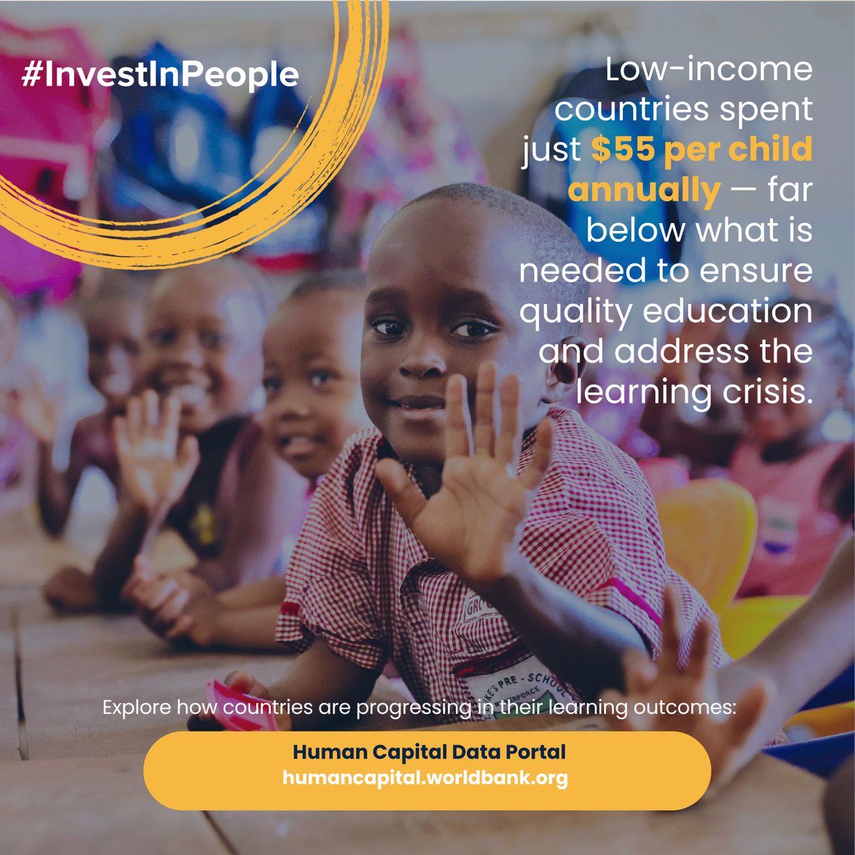 Efficient resource allocation is key if we really want to #InvestInPeople!

Explore data on education expenditures and learning outcomes in the new Human Capital Data Portal.  wrld.bg/jWcE50VafJK

#FundEducation #SDG4